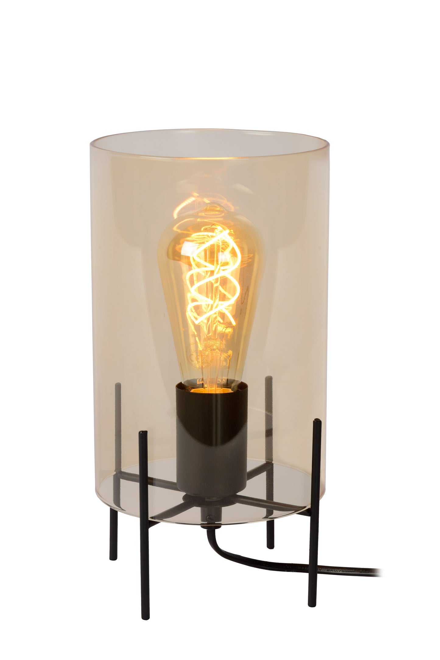 Lucide STEFFIE - Table lamp - Ø 15 cm - 1xE27 - Amber