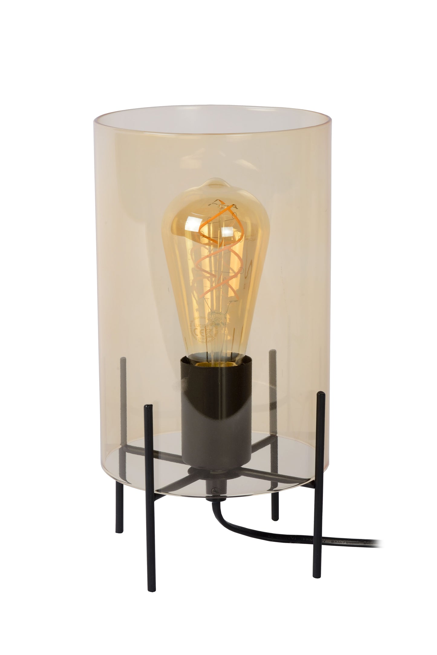 Lucide STEFFIE - Table lamp - Ø 15 cm - 1xE27 - Amber