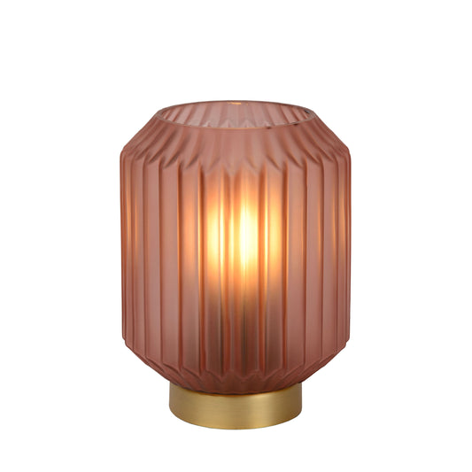 Lucide SUENO - Table lamp - Ø 13 cm - 1xE14 - Pink