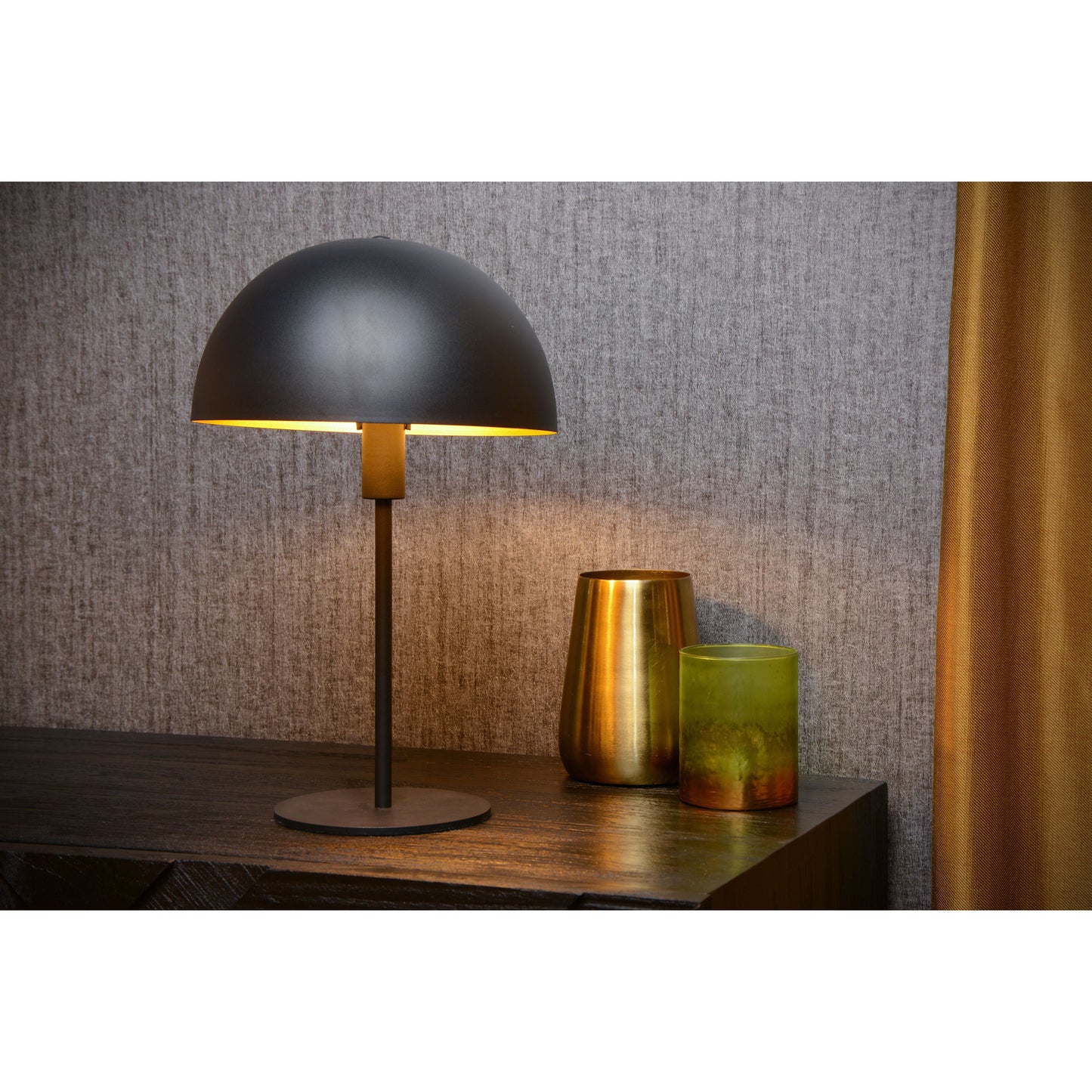 Lucide SIEMON - Table lamp - Ø 25 cm - 1xE14 - Black