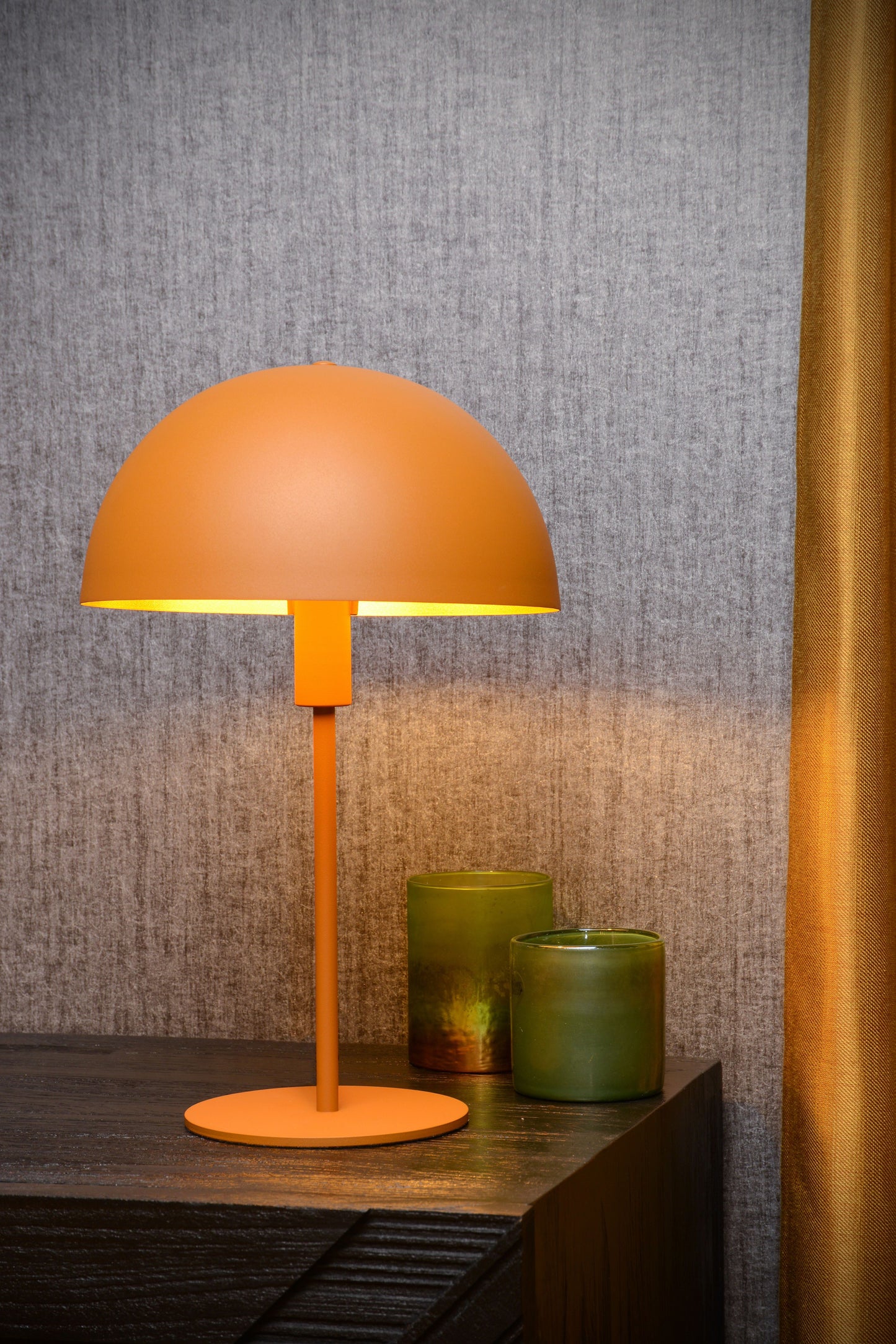 Lucide SIEMON - Table lamp - Ø 25 cm - 1xE14 - Ocher Yellow