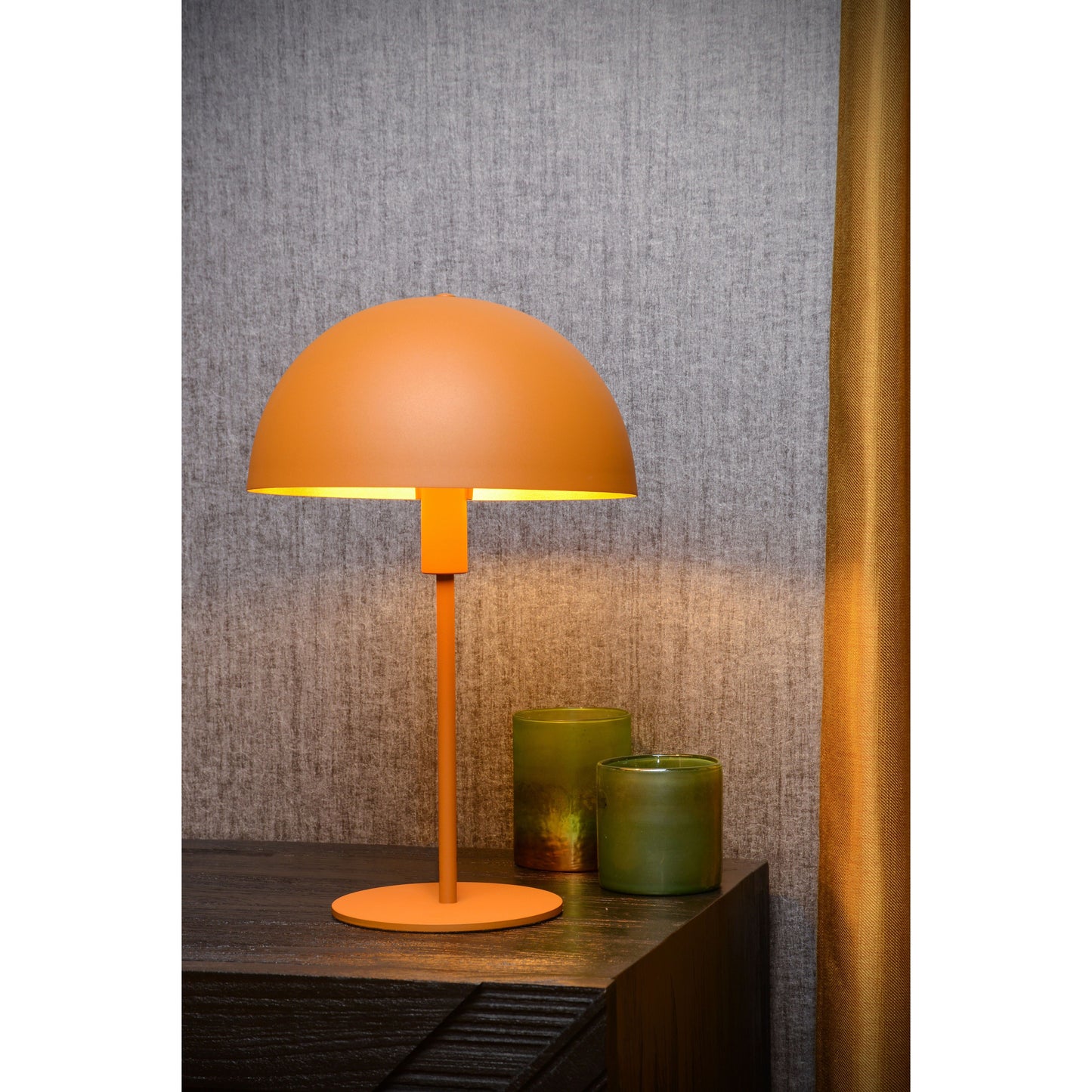 Lucide SIEMON - Table lamp - Ø 25 cm - 1xE14 - Ocher Yellow