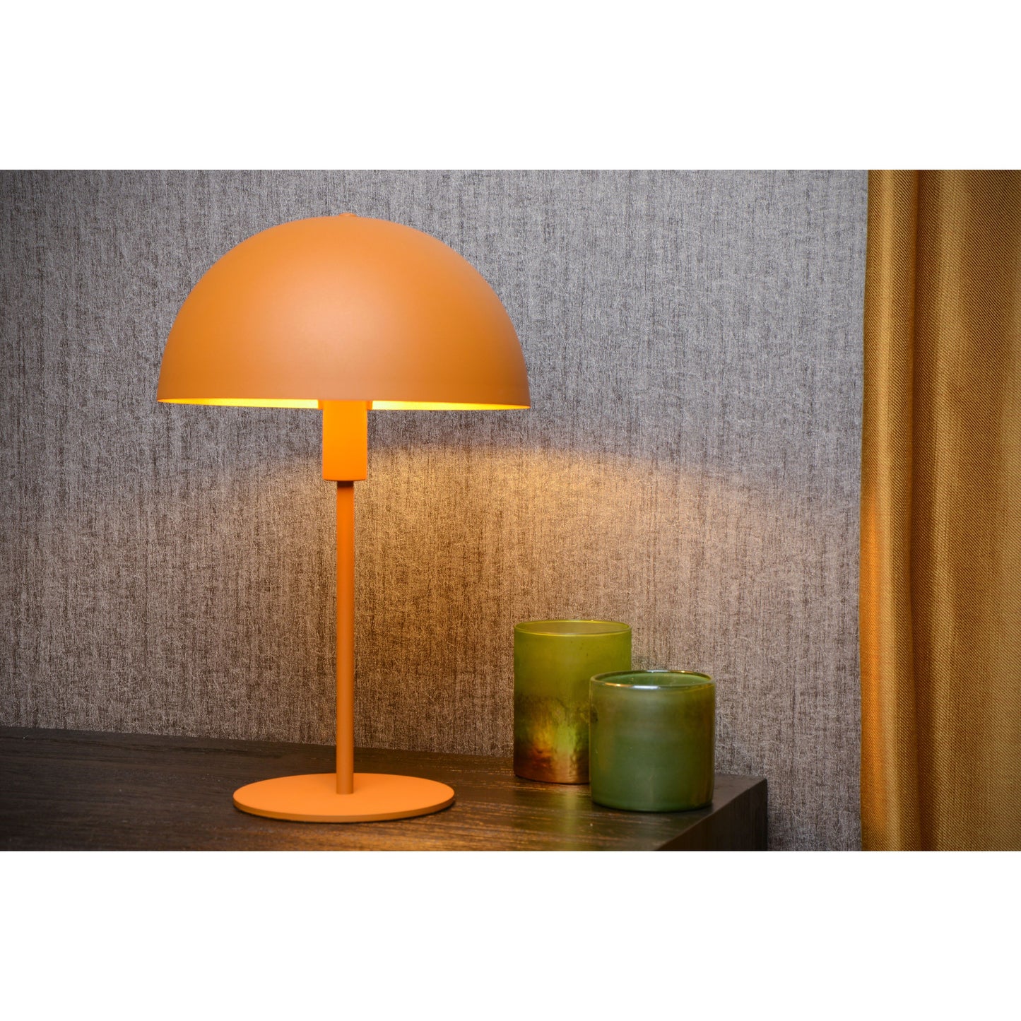 Lucide SIEMON - Table lamp - Ø 25 cm - 1xE14 - Ocher Yellow