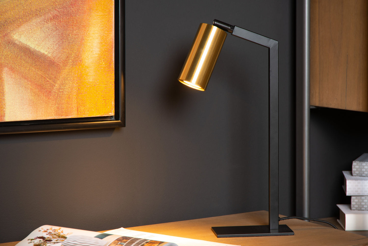 Lucide SYBIL - Desk lamp - 1xGU10 - Black