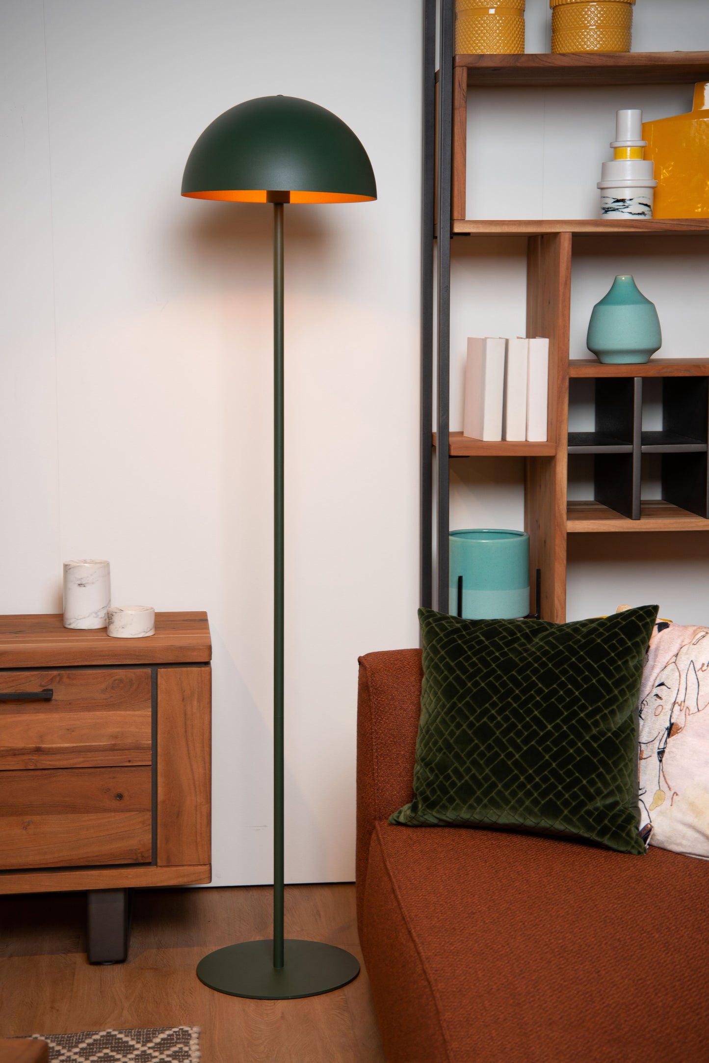 Lucide SIEMON - Floor lamp - Ø 35 cm - 1xE27 - Green