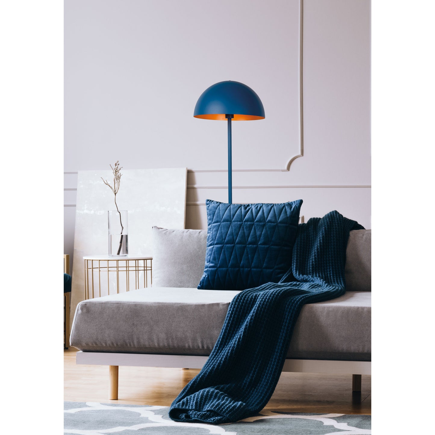 Lucide SIEMON - Floor lamp - Ø 35 cm - 1xE27 - Blue