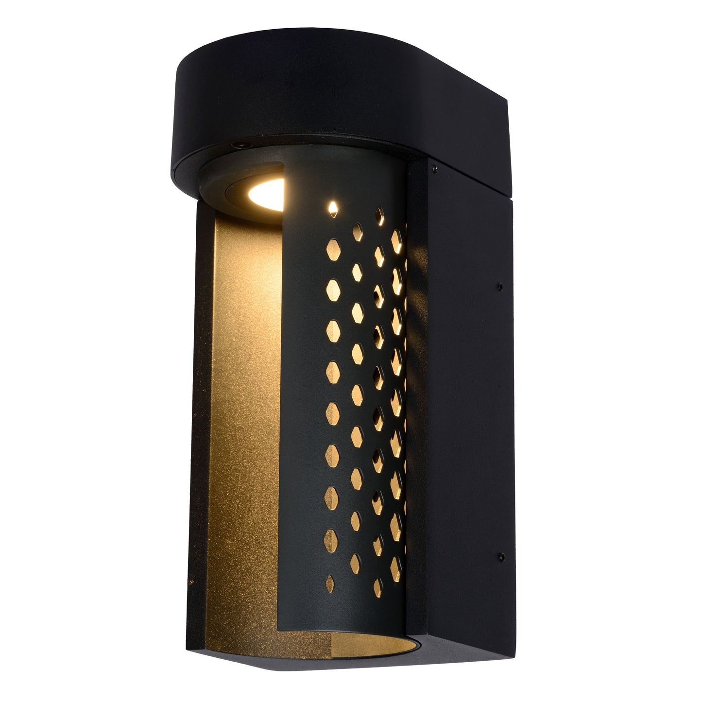 Lucide KIRAN - Wall light Indoor/Outdoor - LED - 1x10W 2700K - IP65 - Black