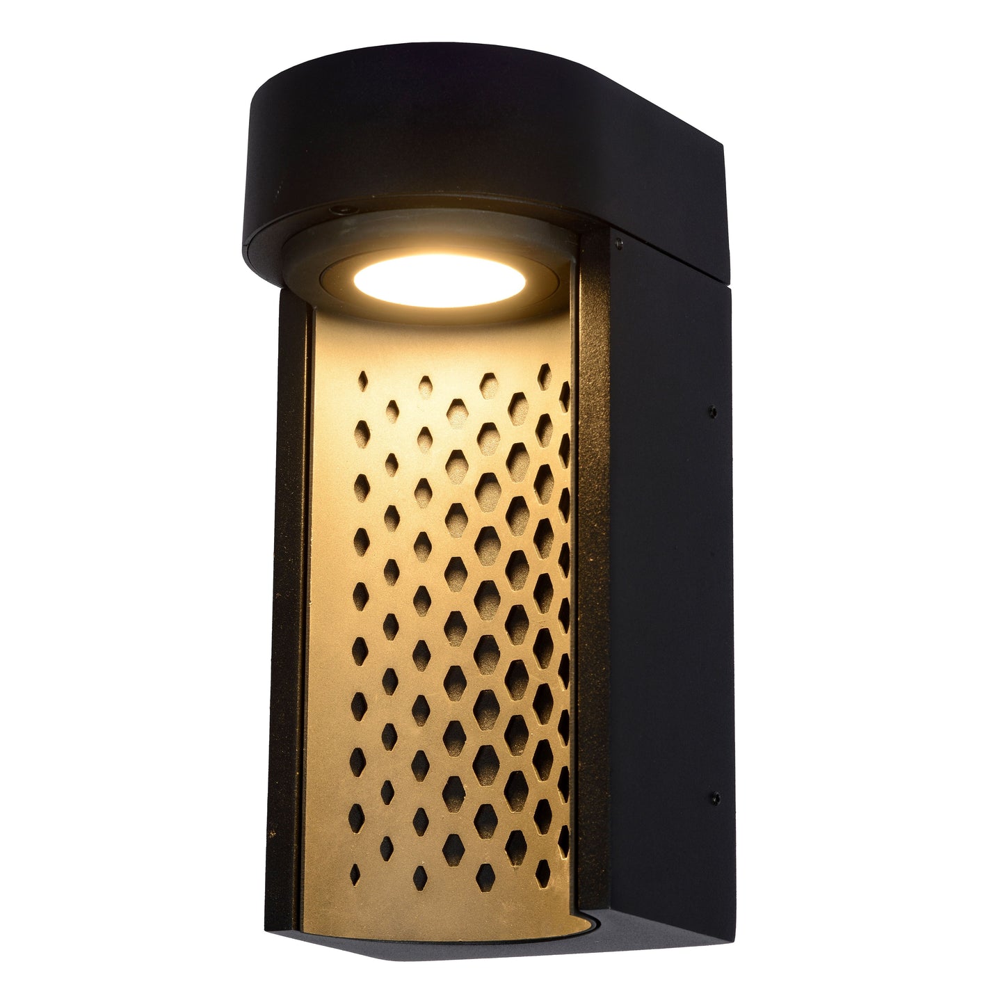 Lucide KIRAN - Wall light Indoor/Outdoor - LED - 1x10W 2700K - IP65 - Black