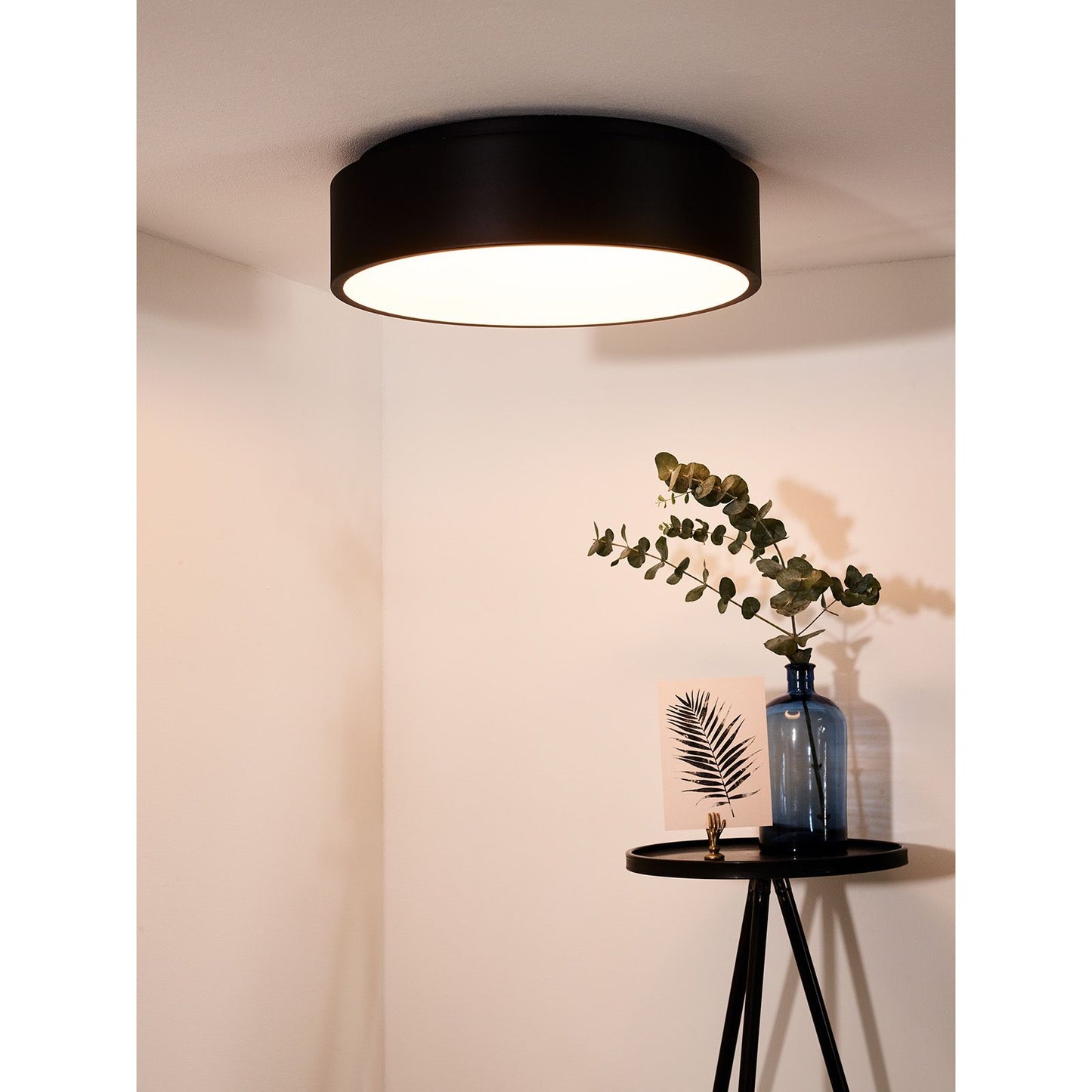 Lucide TALOWE LED - Flush ceiling light - Ø 45,5 cm - LED Dim. - 1x30W 3000K - Black