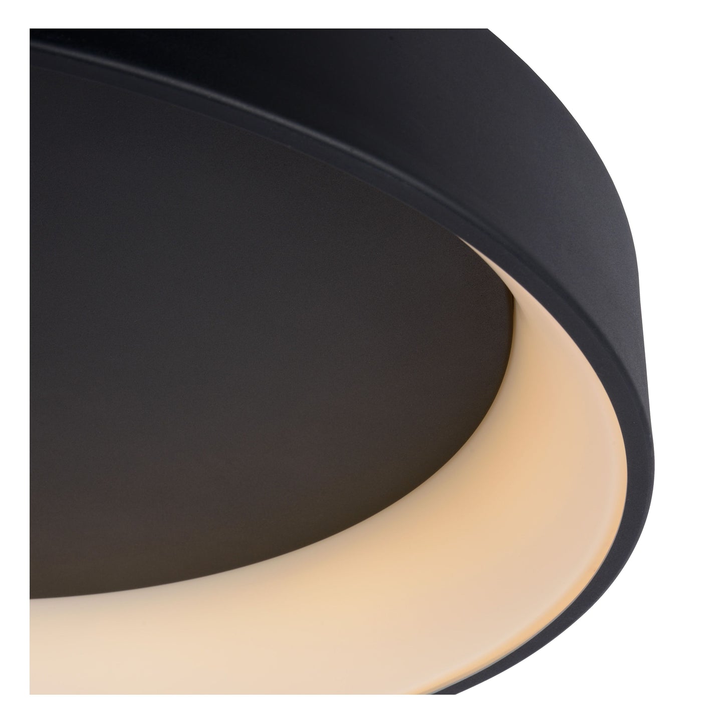 Lucide TALOWE LED - Flush ceiling light - Ø 60 cm - LED Dim. - 1x42W 3000K - Black