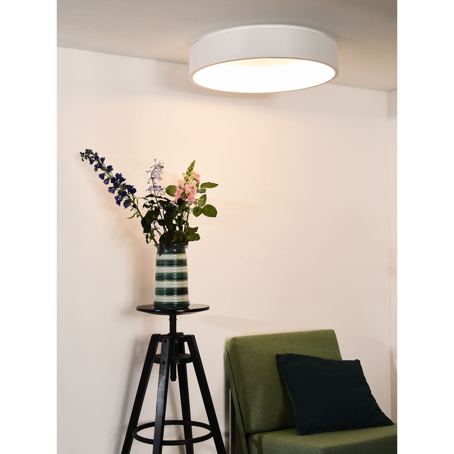 Lucide TALOWE LED - Flush ceiling light - Ø 60 cm - LED Dim. - 1x42W 3000K - White