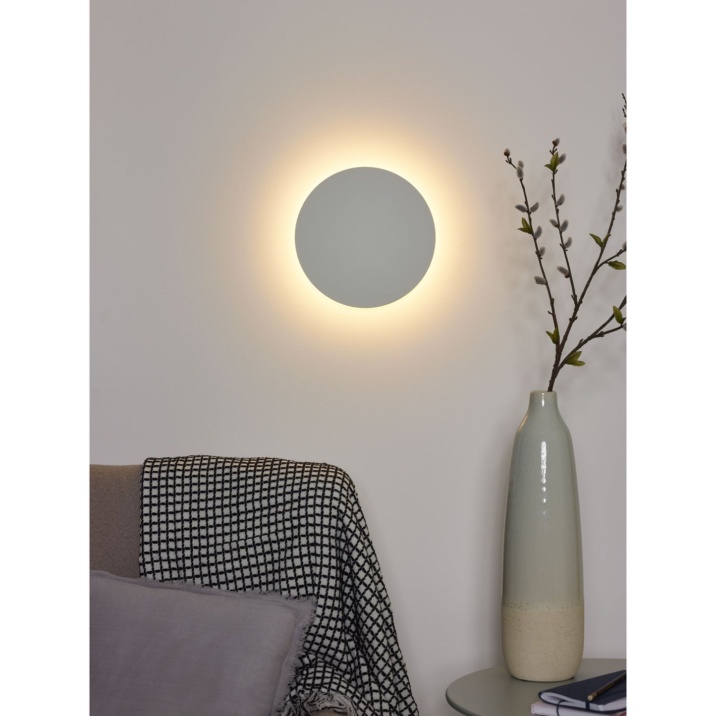 Lucide EKLYPS LED - Wall light - Ø 25 cm - LED - 1x9W 3000K - White