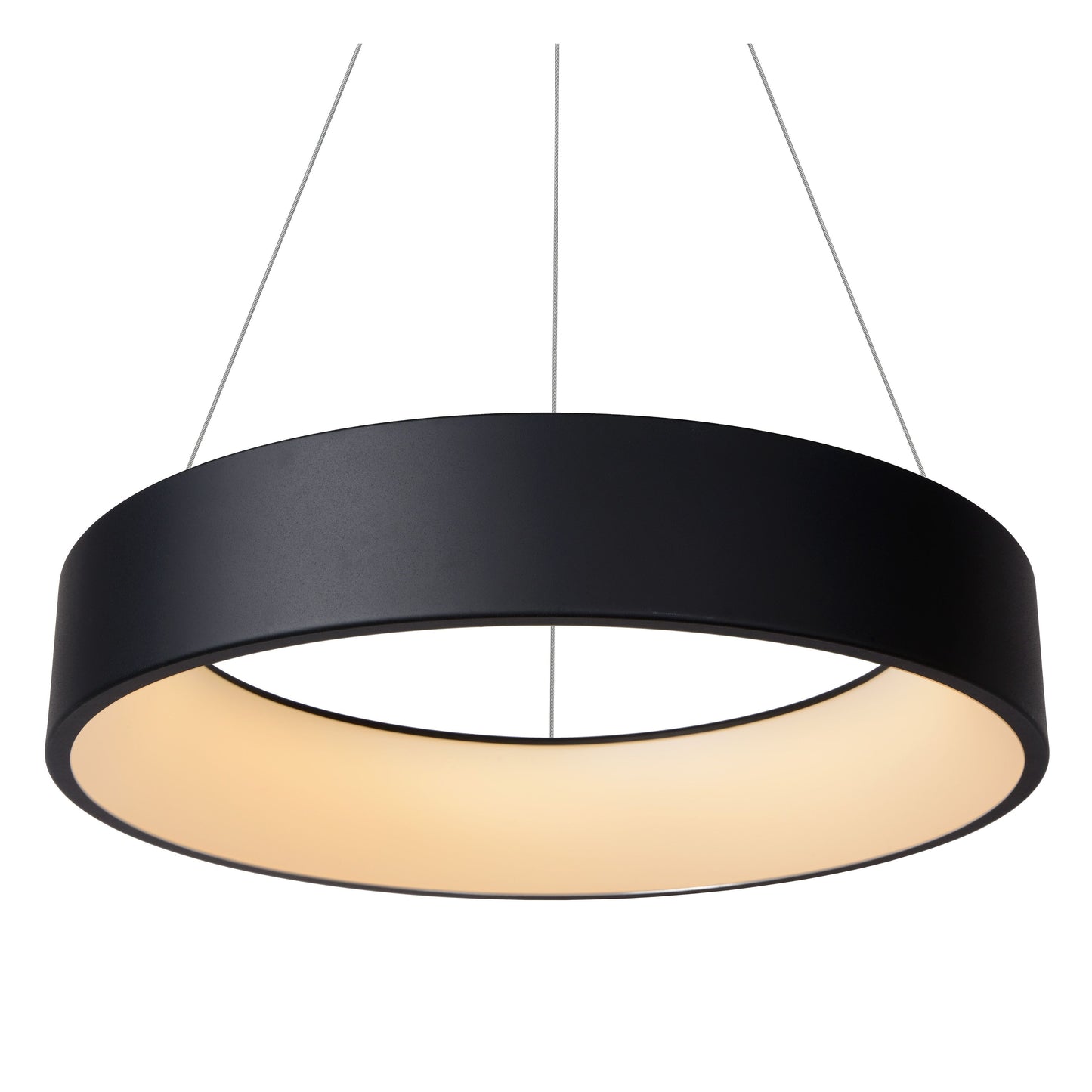 Lucide TALOWE LED - Pendant light - Ø 60 cm - LED Dim. - 1x39W 3000K - Black