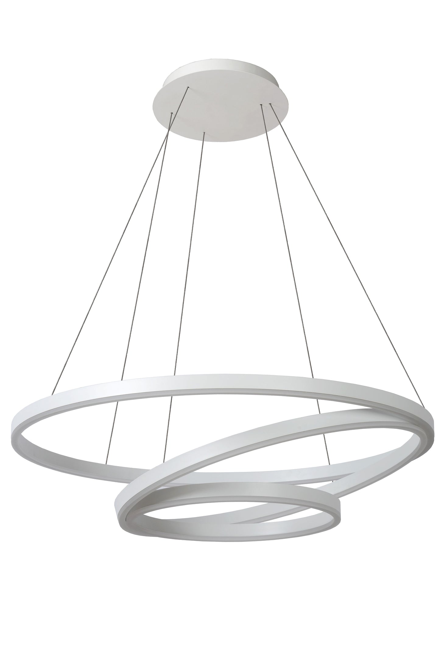 Lucide TRINITI - Pendant light - Ø 80 cm - LED Dim. - 3000K - White