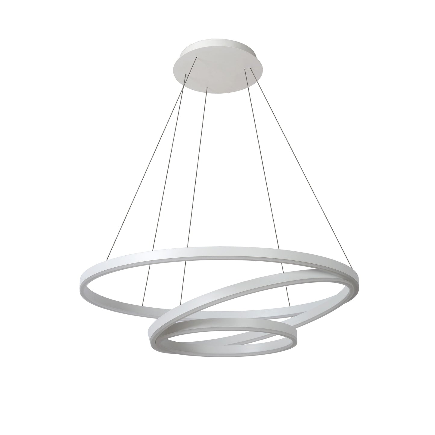 Lucide TRINITI - Pendant light - Ø 80 cm - LED Dim. - 3000K - White