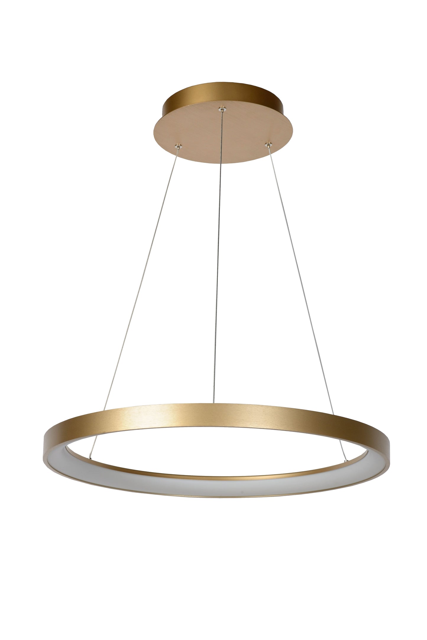 Lucide VIDAL - Pendant light - Ø 58 cm - LED Dim. - 1x48W 2700K - Matt Gold / Brass