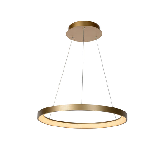 Lucide VIDAL - Pendant light - Ø 58 cm - LED Dim. - 1x48W 2700K - Matt Gold / Brass