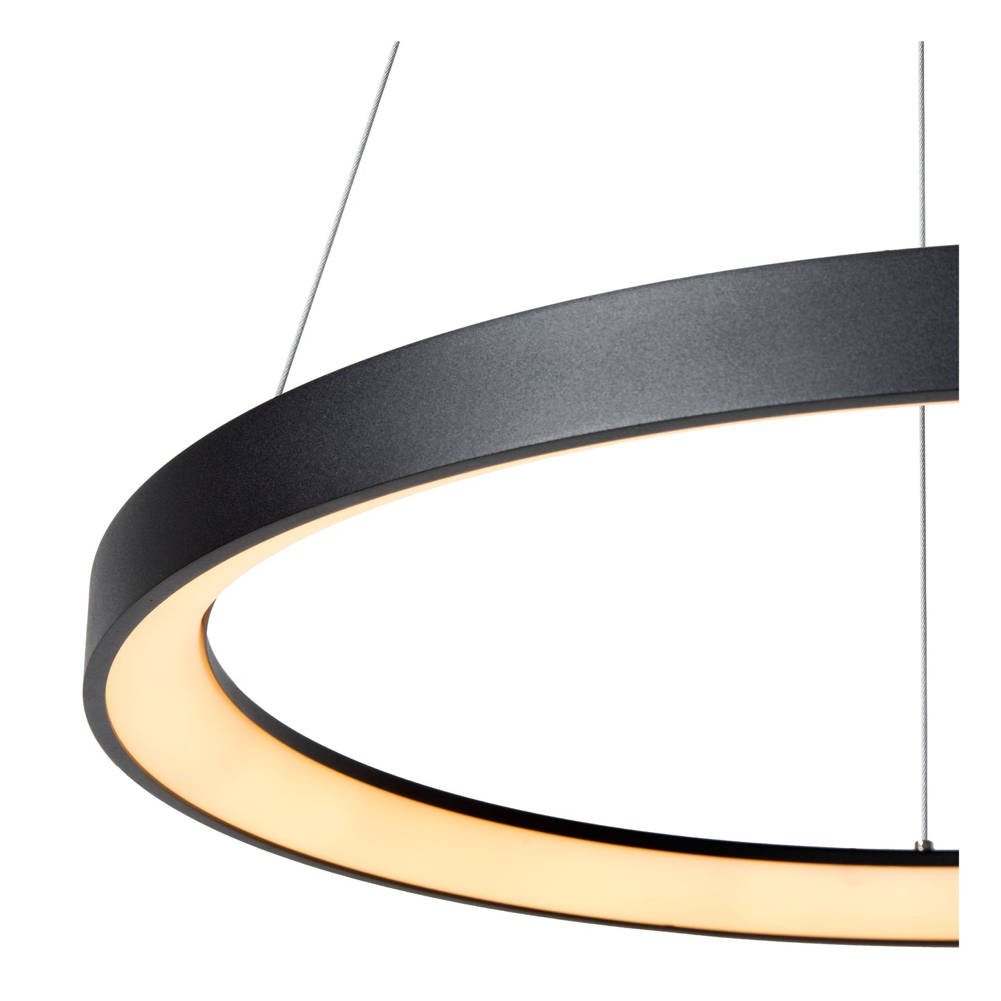 Lucide VIDAL - Pendant light - Ø 58 cm - LED Dim. - 1x48W 2700K - Black