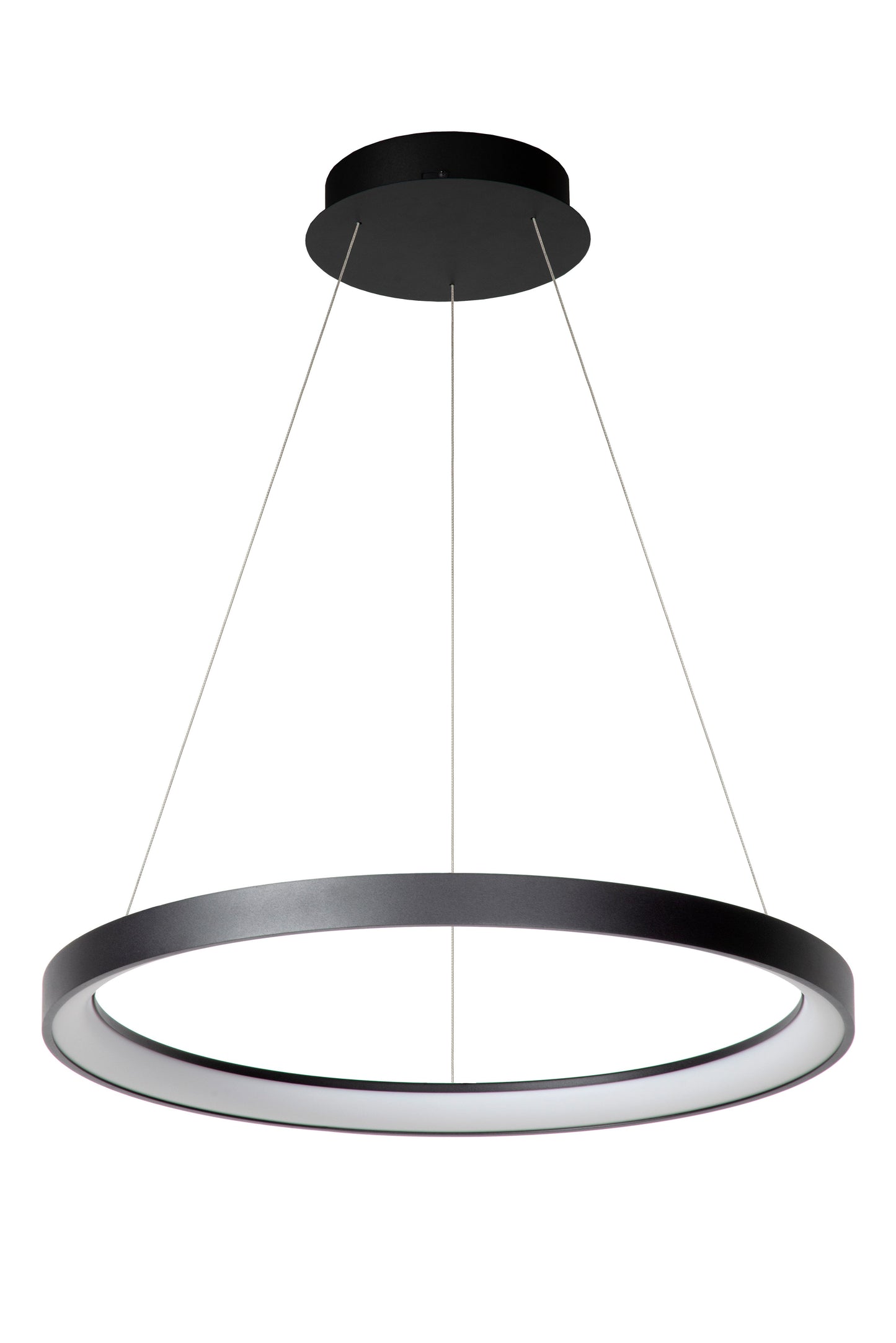 Lucide VIDAL - Pendant light - Ø 58 cm - LED Dim. - 1x48W 2700K - Black