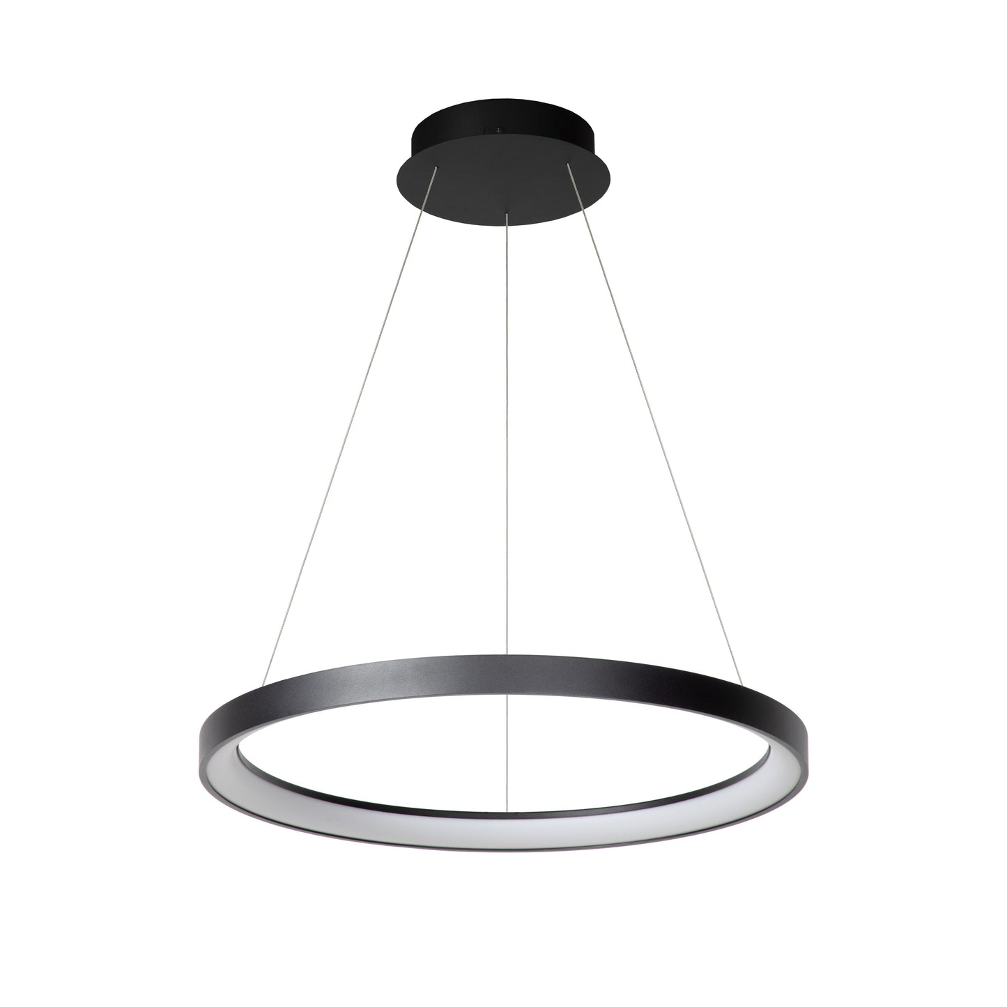 Lucide VIDAL - Pendant light - Ø 58 cm - LED Dim. - 1x48W 2700K - Black