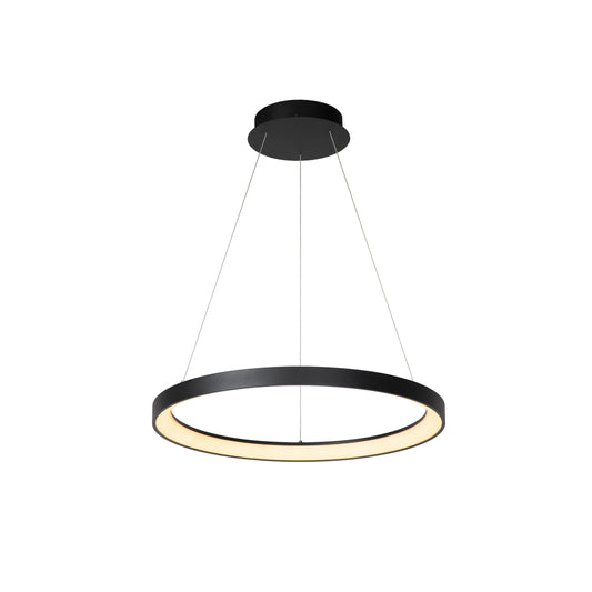 Lucide VIDAL - Pendant light - Ø 58 cm - LED Dim. - 1x48W 2700K - Black