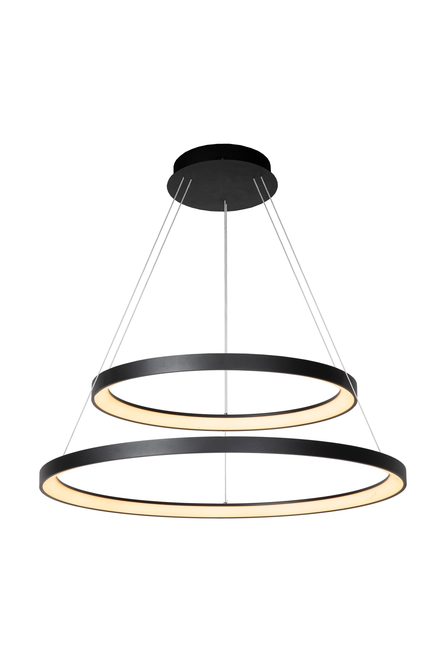 Lucide VIDAL - Pendant light - Ø 78 cm - LED Dim. - 1x92W 2700K - Black