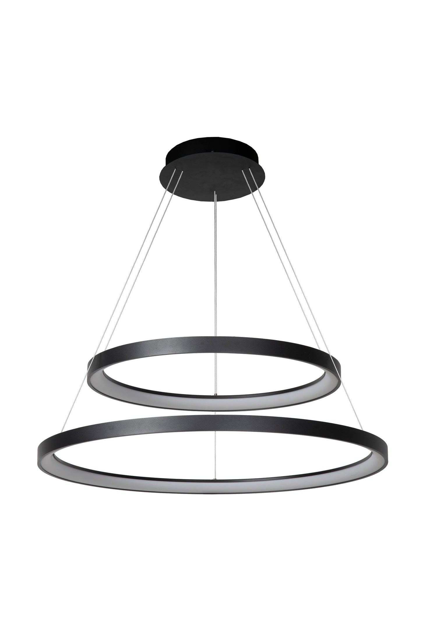 Lucide VIDAL - Pendant light - Ø 78 cm - LED Dim. - 1x92W 2700K - Black