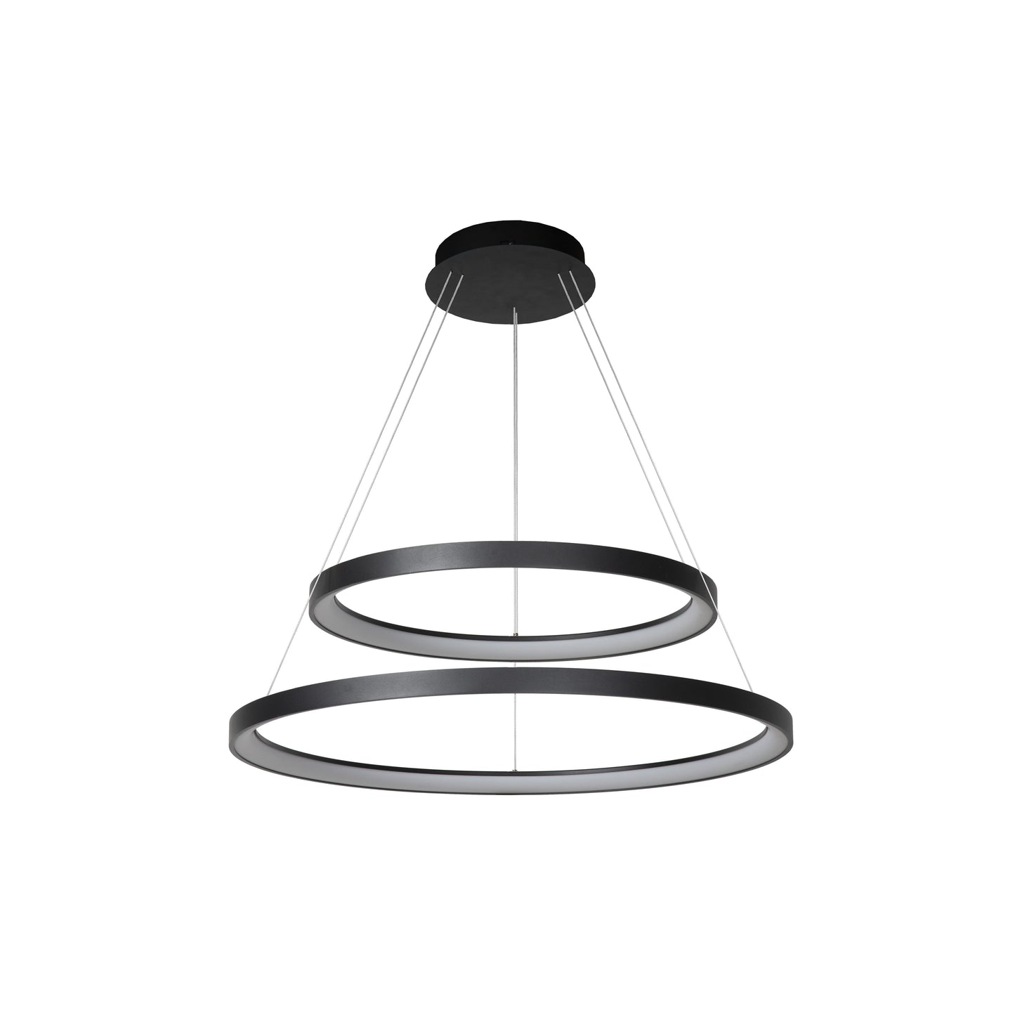 Lucide VIDAL - Pendant light - Ø 78 cm - LED Dim. - 1x92W 2700K - Black