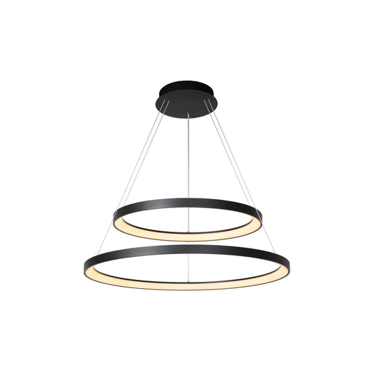 Lucide VIDAL - Pendant light - Ø 78 cm - LED Dim. - 1x92W 2700K - Black