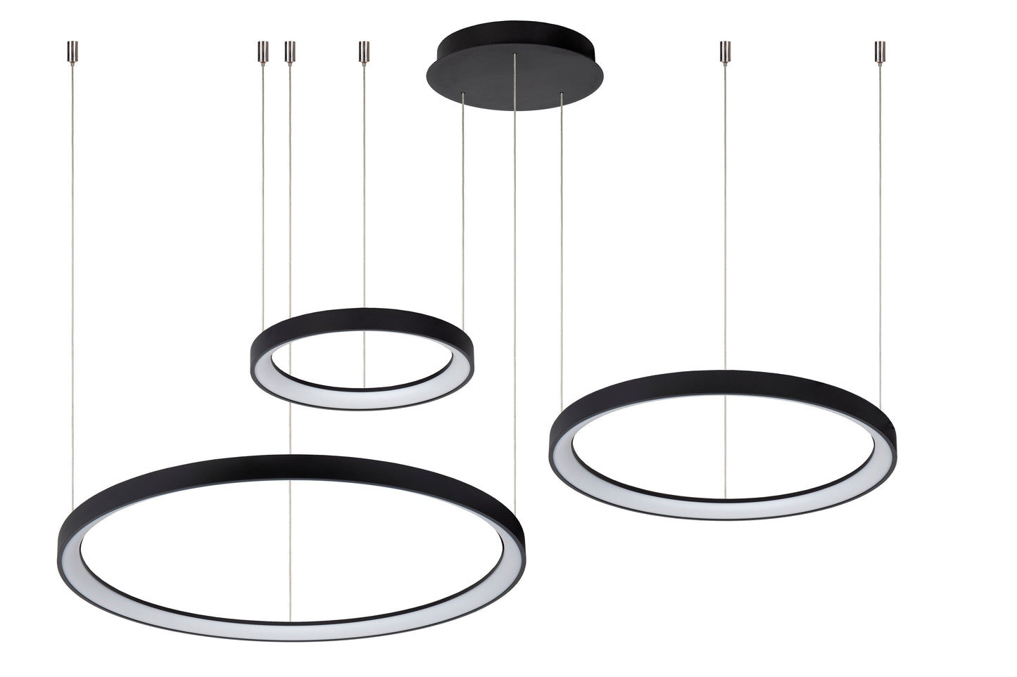 Lucide VIDAL - Pendant light - Ø 78 cm - LED Dim. - 1x120W 2700K - Black