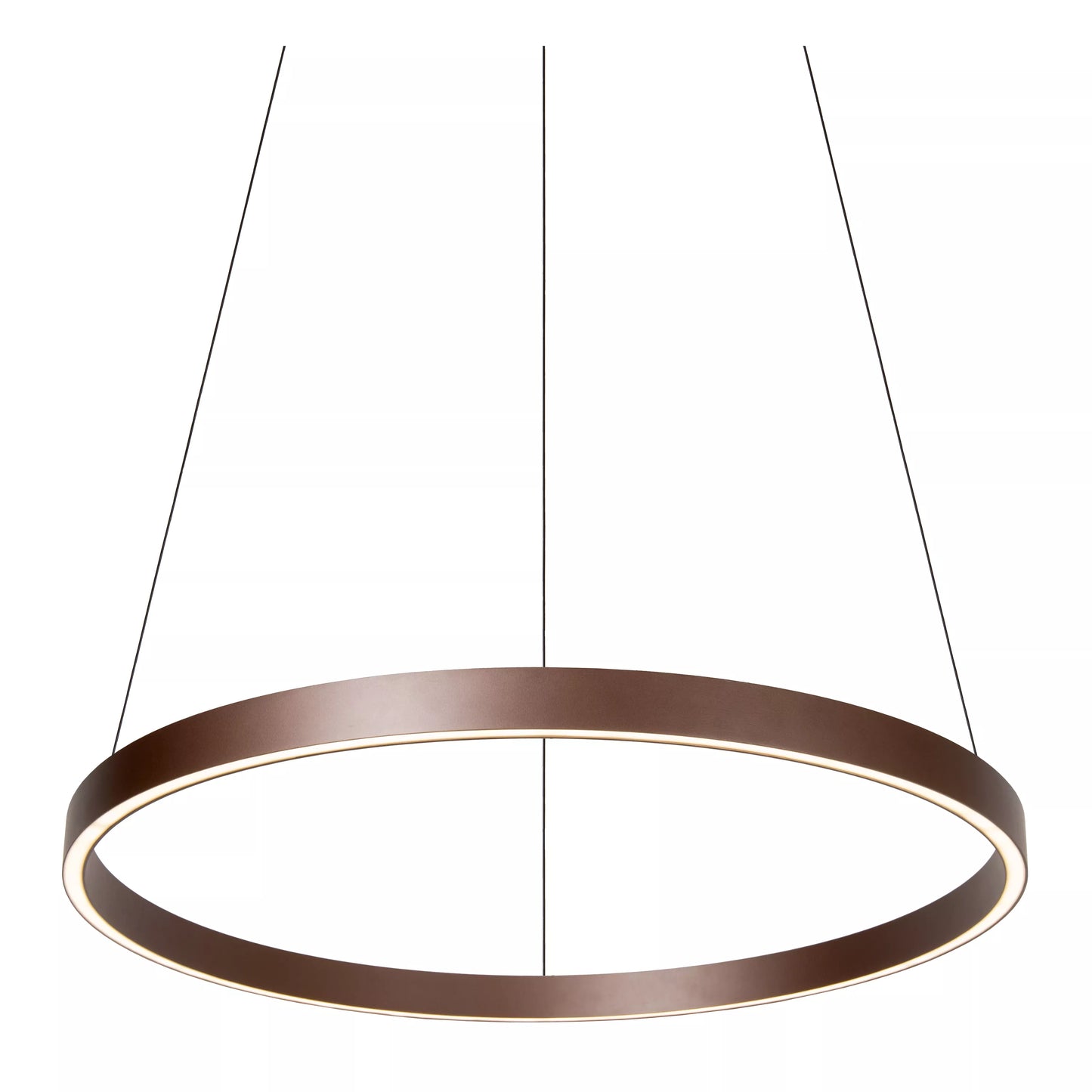 Lucide LIANE - Pendant light - Ø 80 cm - LED Dim. - CCT - 2x36W 2700K/4000K - Suitable for double-height spaces and high ceiling - Rust Brown | Vibes