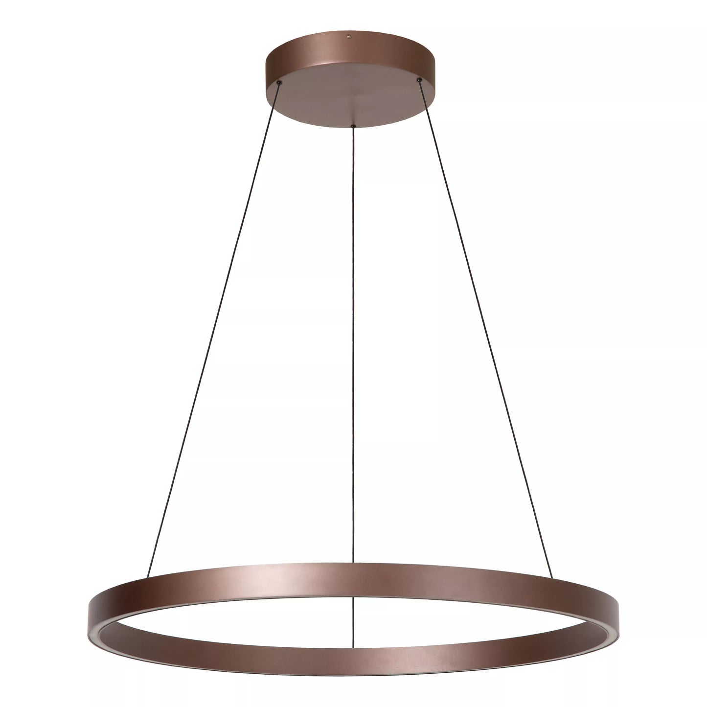 Lucide LIANE - Pendant light - Ø 80 cm - LED Dim. - CCT - 2x36W 2700K/4000K - Suitable for double-height spaces and high ceiling - Rust Brown | Vibes