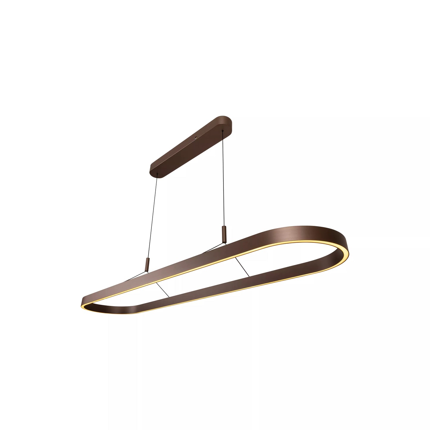 Lucide LIANE - Pendant light - LED Dim. - CCT - 2x40W 2700K/4000K - Rust Brown | Vibes