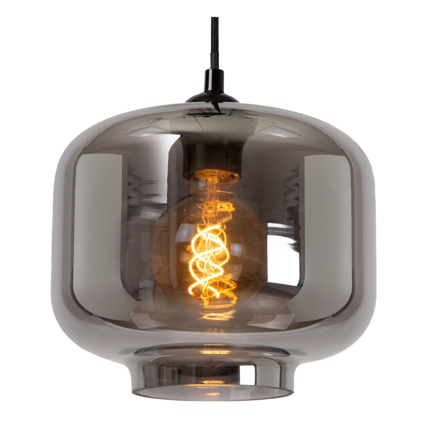 Lucide MEDINE - Pendant light - 3xE27 - Smoke Grey