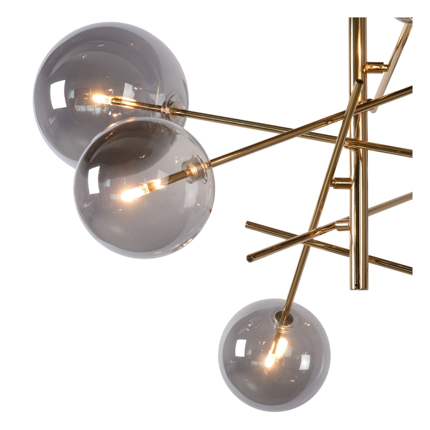 Lucide ALARA - Pendant light - Ø 72 cm - LED - G4 - 6x1,5W 2700K - Gold