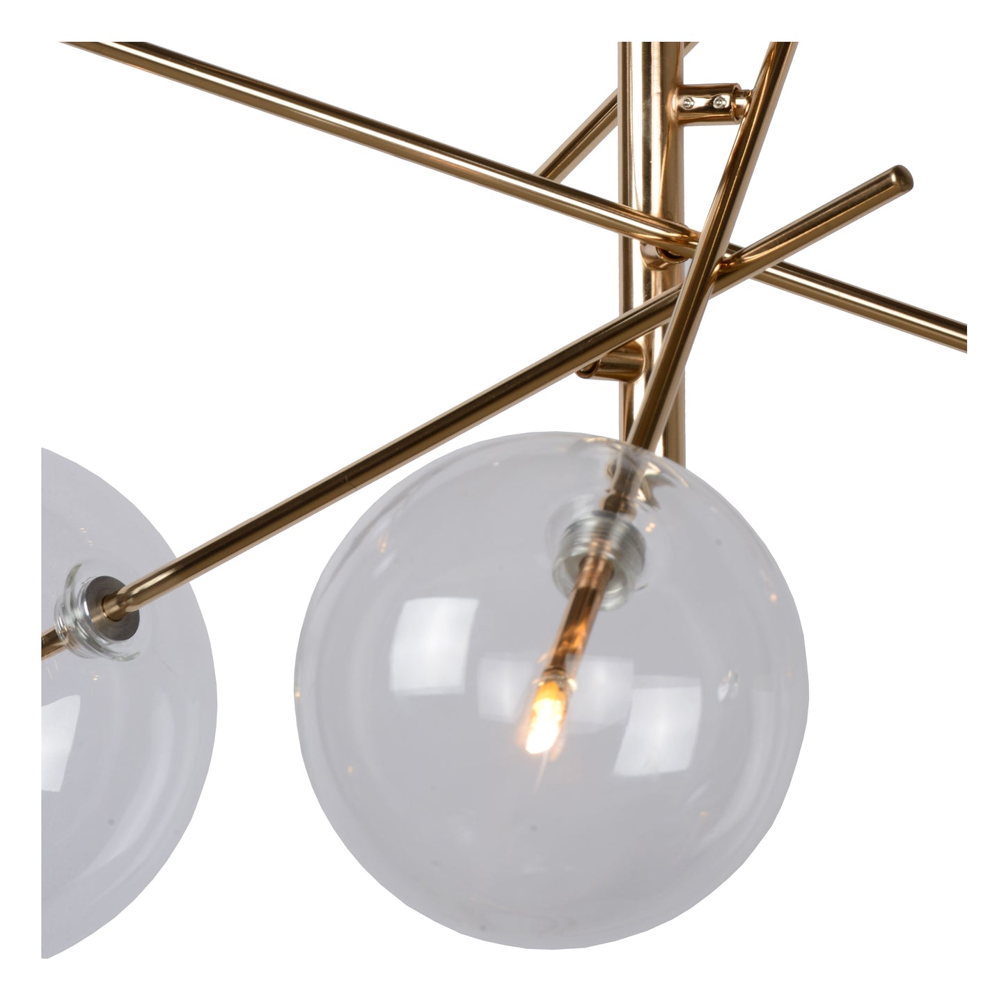 Lucide ALARA - Pendant light - Ø 72 cm - LED - G4 - 6x1,5W 2700K - Gold