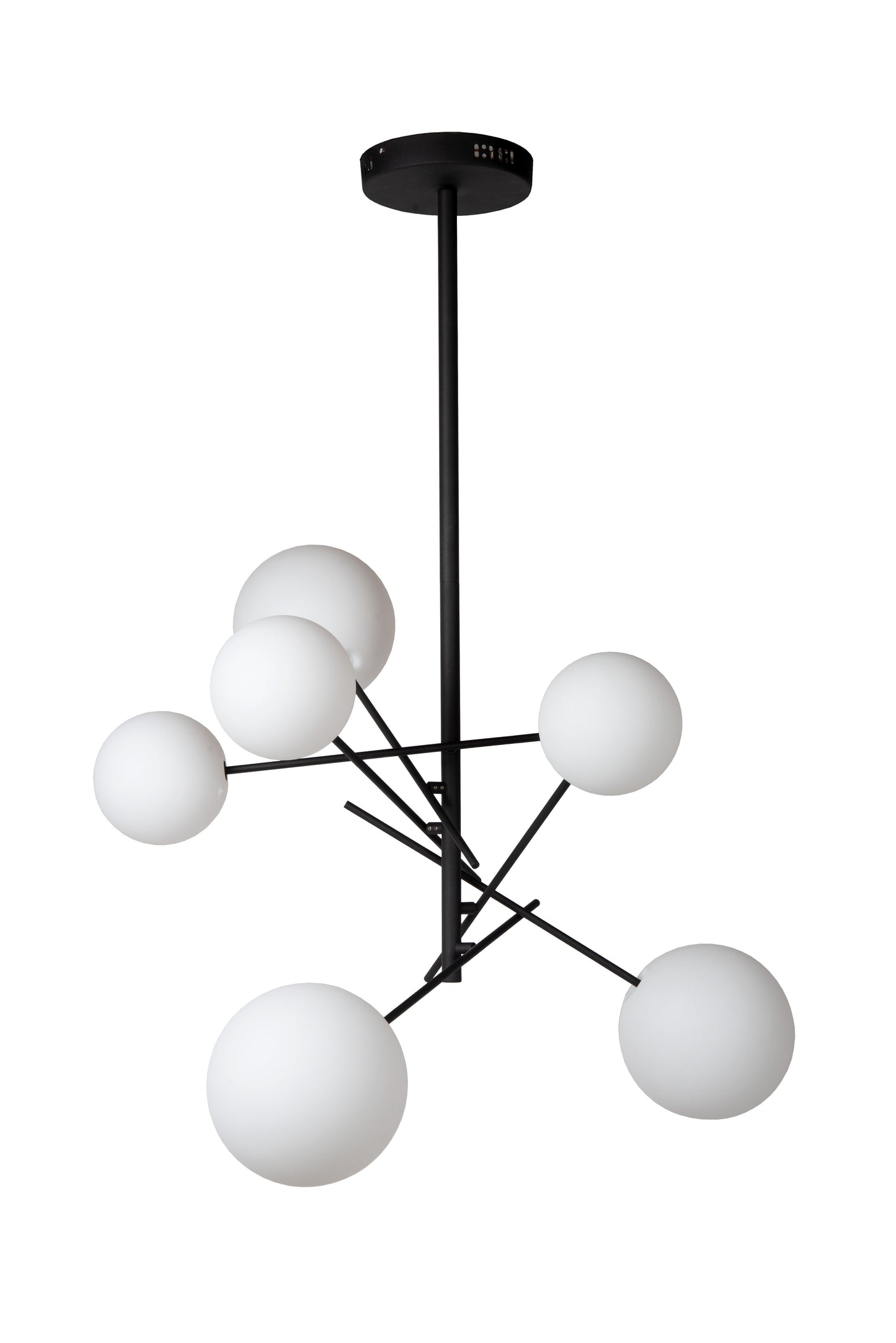 Lucide ALARA - Pendant light - Ø 72 cm - LED - G4 - 6x1,5W 2700K - Black