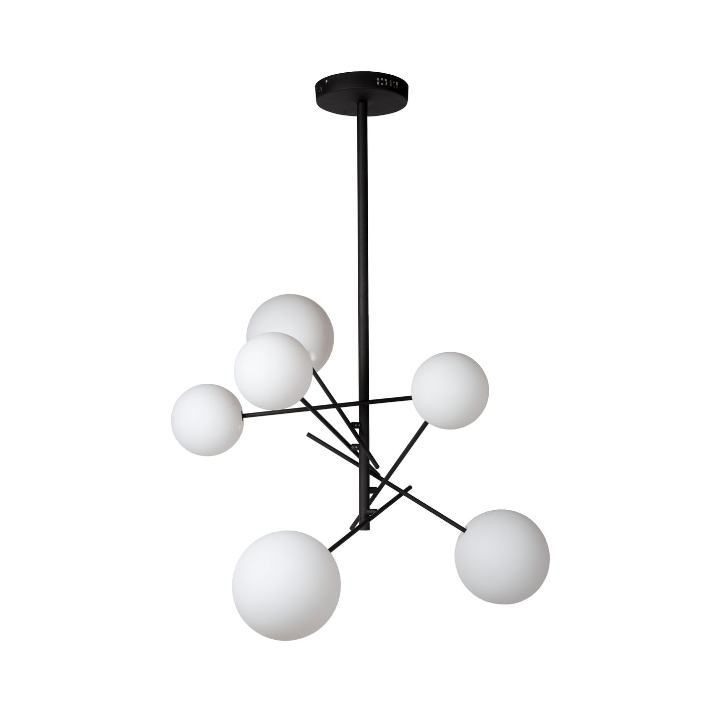 Lucide ALARA - Pendant light - Ø 72 cm - LED - G4 - 6x1,5W 2700K - Black