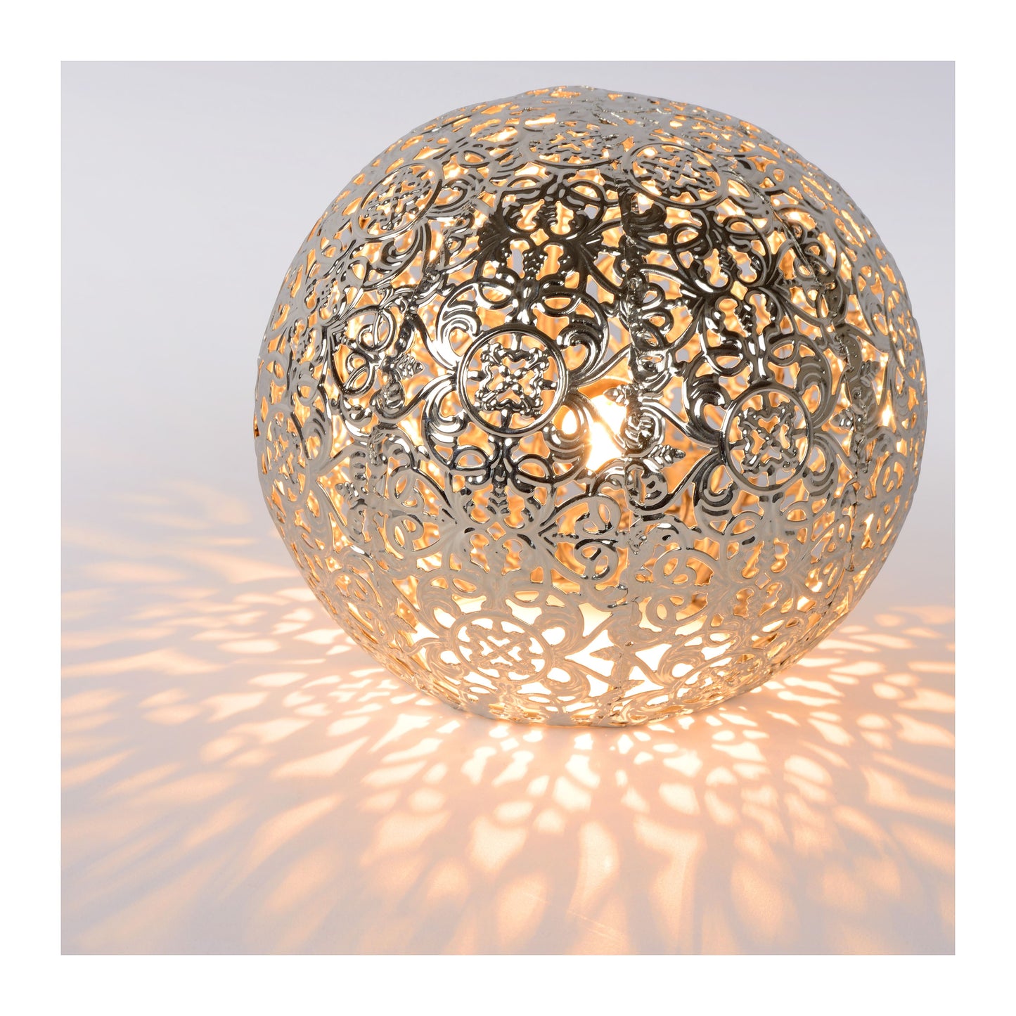 Lucide PAOLO - Table lamp - Ø 14,5 cm - 1xG9 - Silver