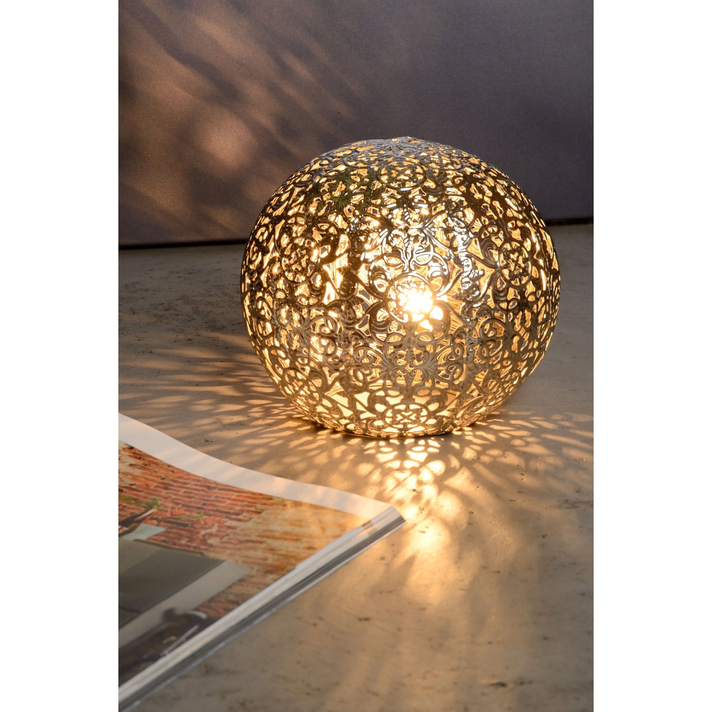 Lucide PAOLO - Table lamp - Ø 14,5 cm - 1xG9 - Silver