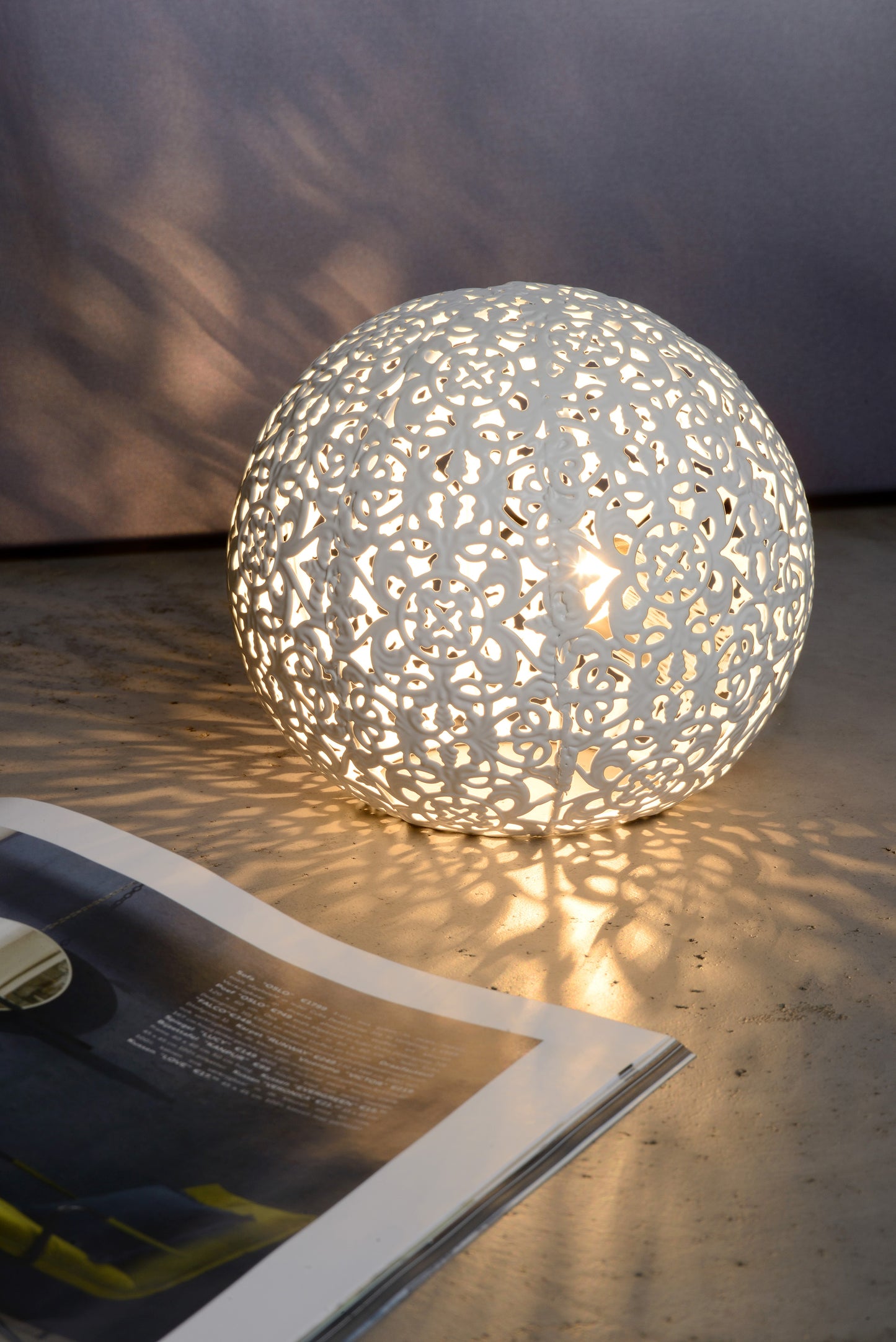 Lucide PAOLO - Table lamp - Ø 14,5 cm - 1xG9 - White