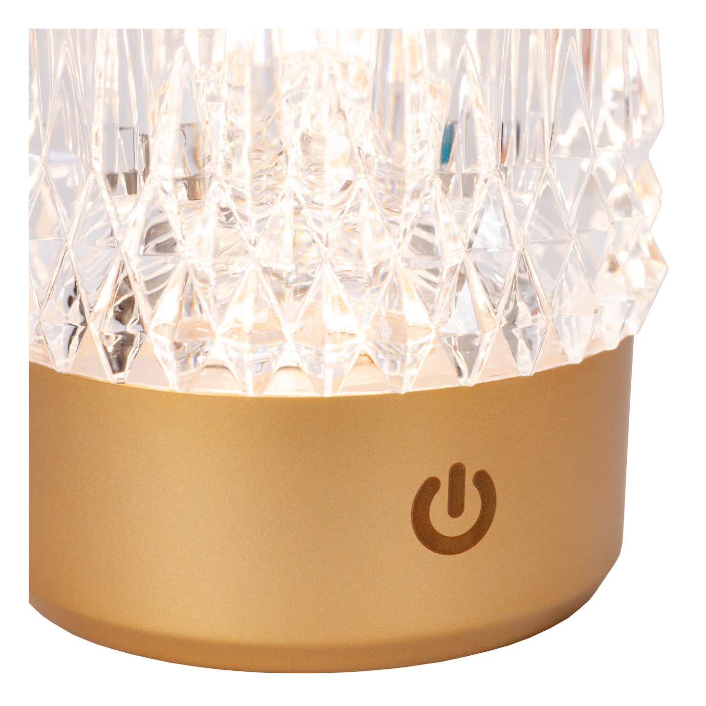 Lucide LILI - Rechargeable Table lamp - Battery pack/batteries - Ø 8 cm - LED Dim. - 1x3W 2700K/3000K - Matt Gold / Brass - Set of 3