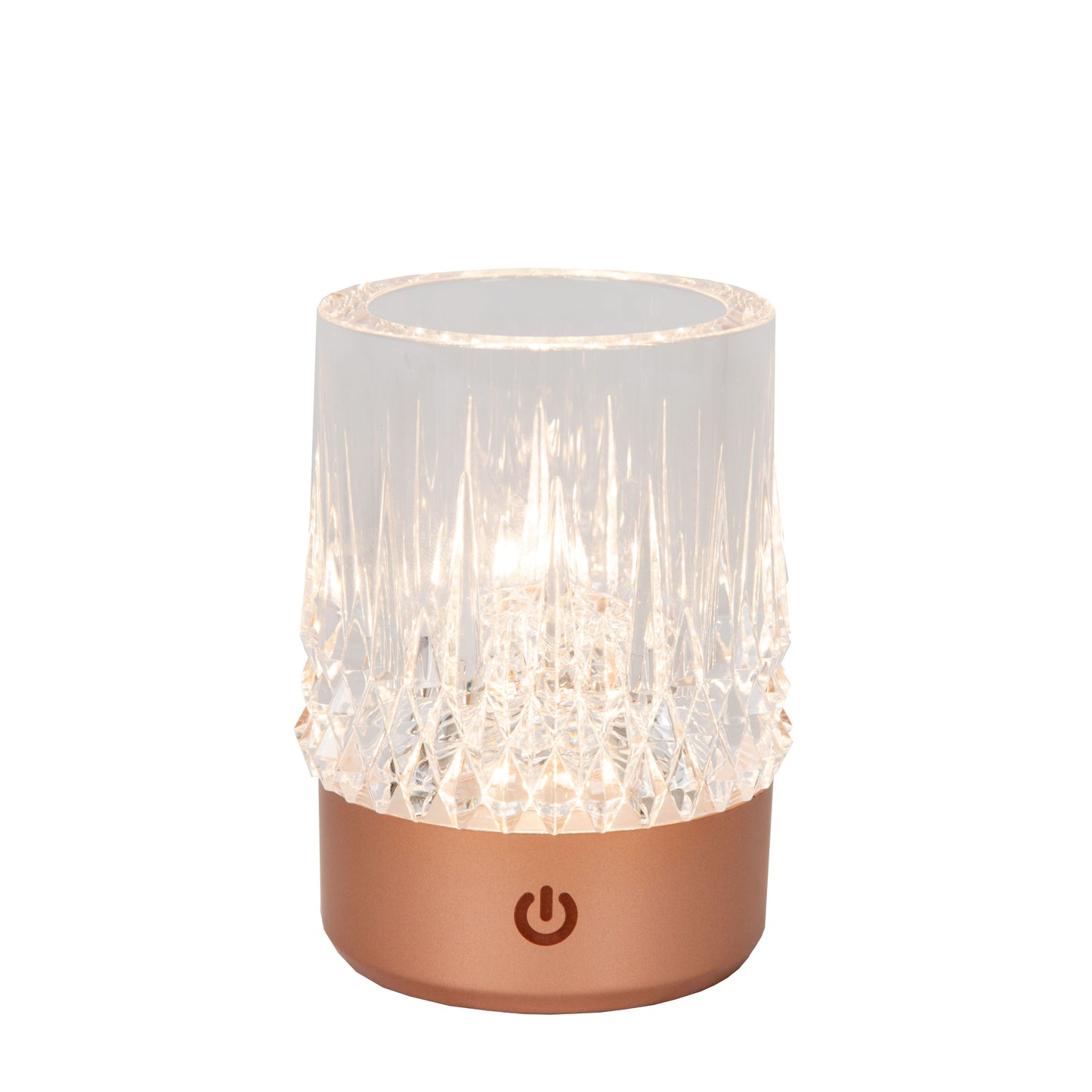 Lucide LILI - Rechargeable Table lamp - Battery pack/batteries - Ø 8 cm - LED Dim. - 1x3W 2700K/3000K - Copper - Set of 3