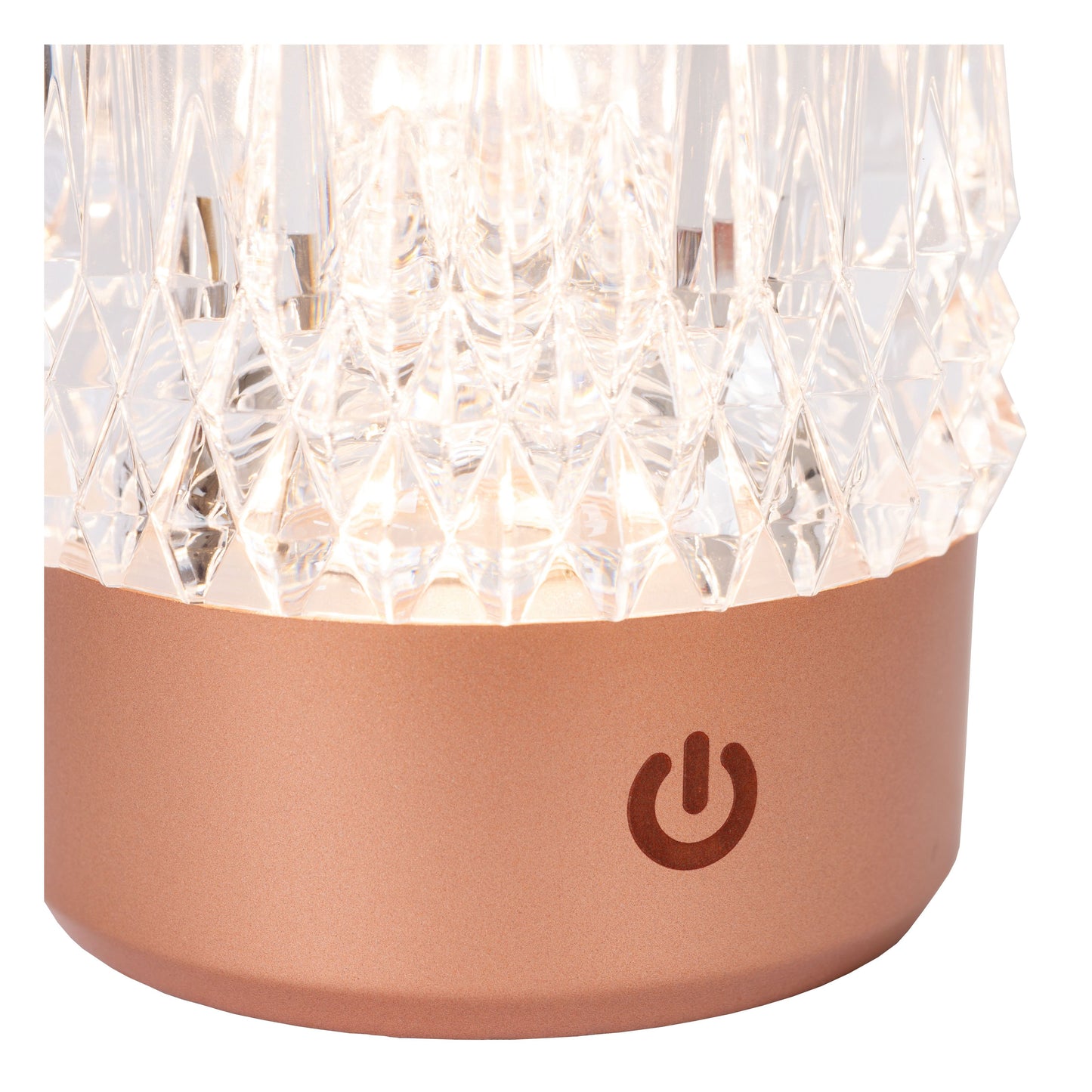 Lucide LILI - Rechargeable Table lamp - Battery pack/batteries - Ø 8 cm - LED Dim. - 1x3W 2700K/3000K - Copper - Set of 3