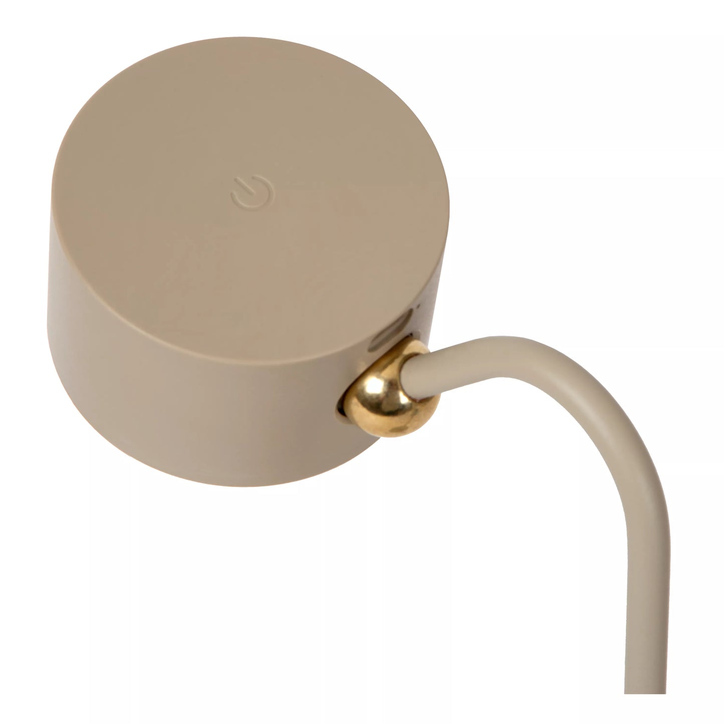 Lucide JOLAN - Rechargeable Desk lamp/Clamp lamp/Wall lamp - Battery pack - LED Dim to warm - 1x3,5W 2700K/5700K - Taupe