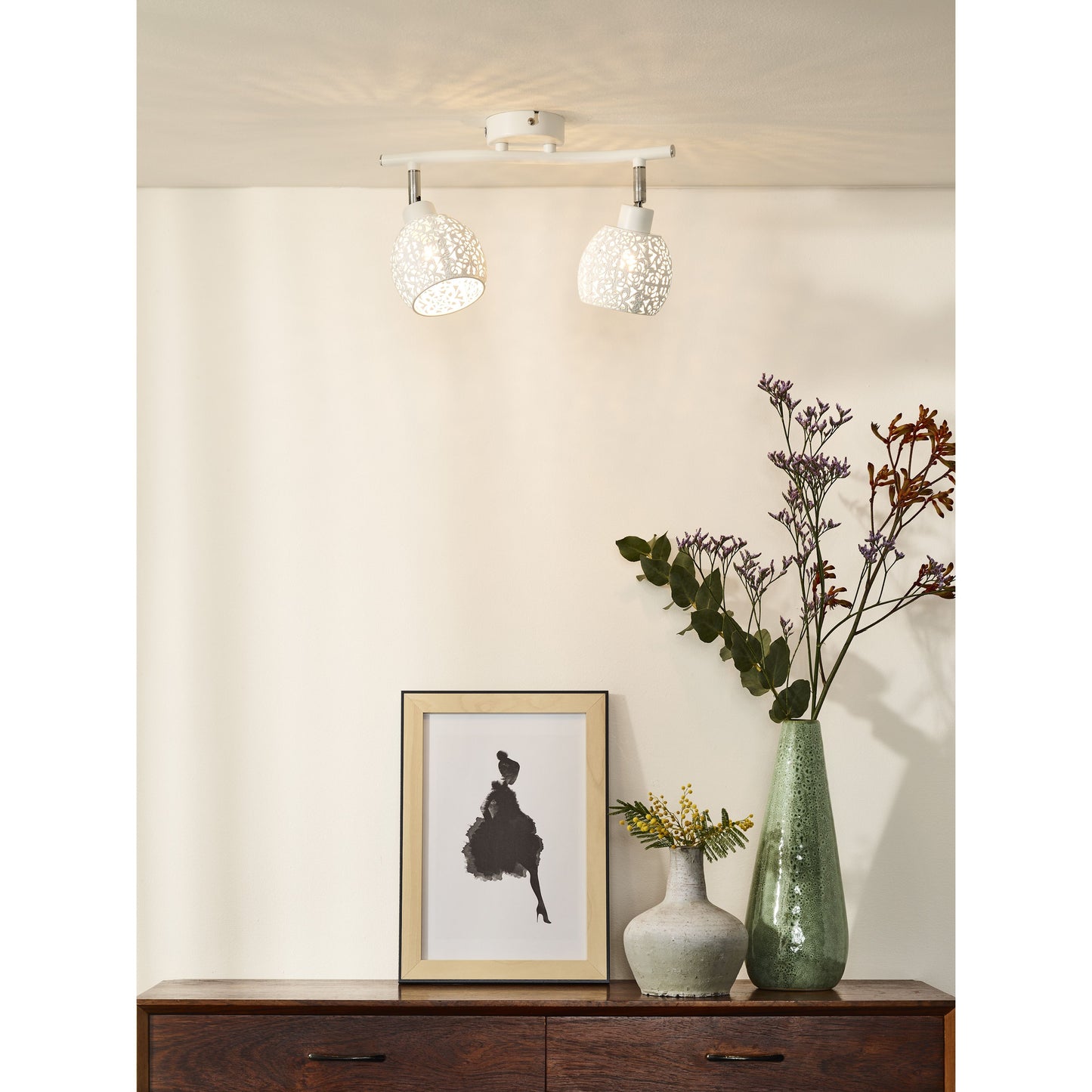 Lucide TAHAR - Ceiling spotlight - 2xG9 - White