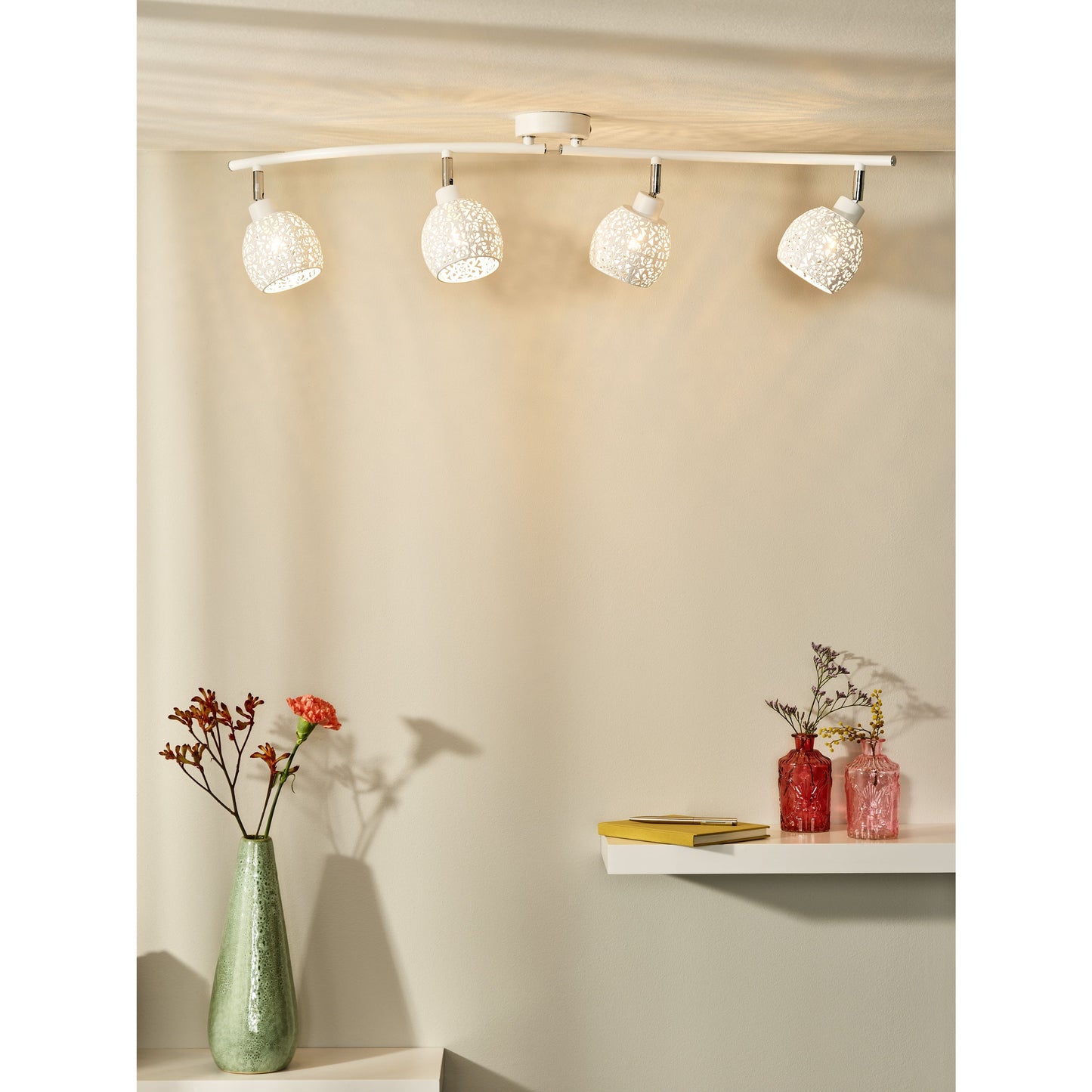 Lucide TAHAR - Ceiling spotlight - 4xG9 - White