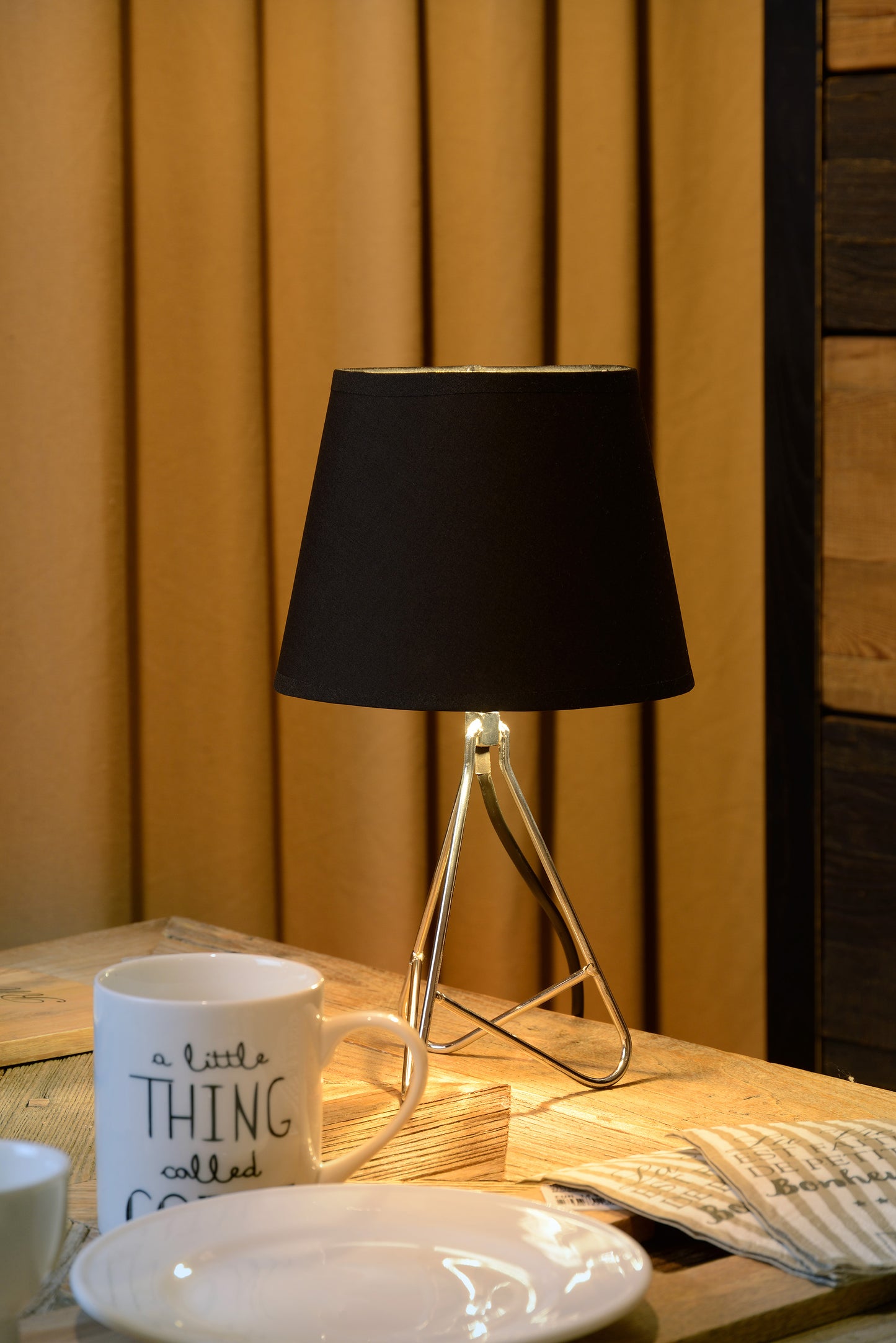 Lucide GITTA - Table lamp - Ø 17 cm - 1xE14 - Chrome