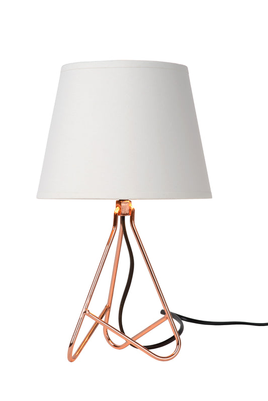 Lucide GITTA - Table lamp - Ø 17 cm - 1xE14 - Copper