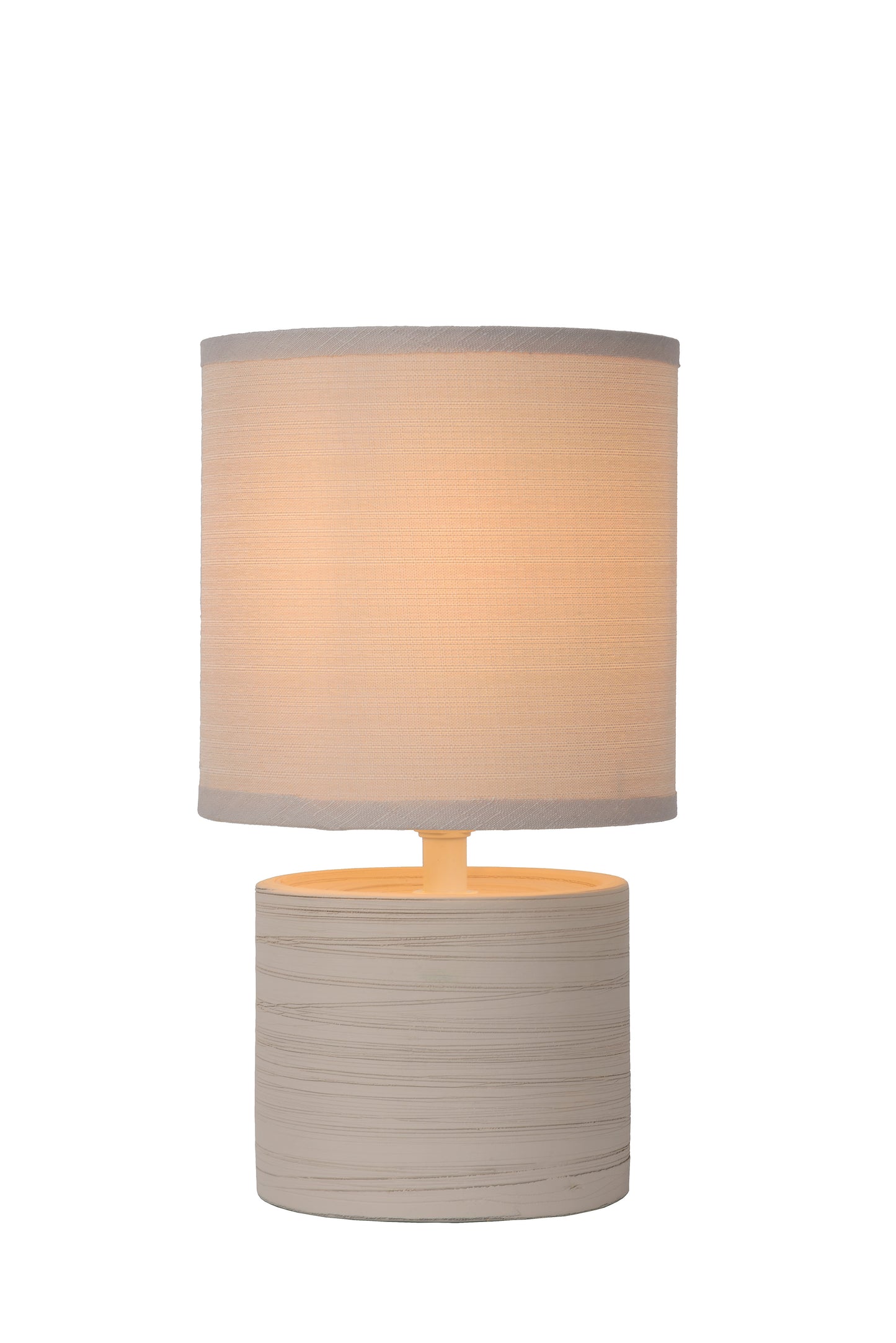 Lucide GREASBY - Table lamp - Ø 14 cm - 1xE14 - Cream